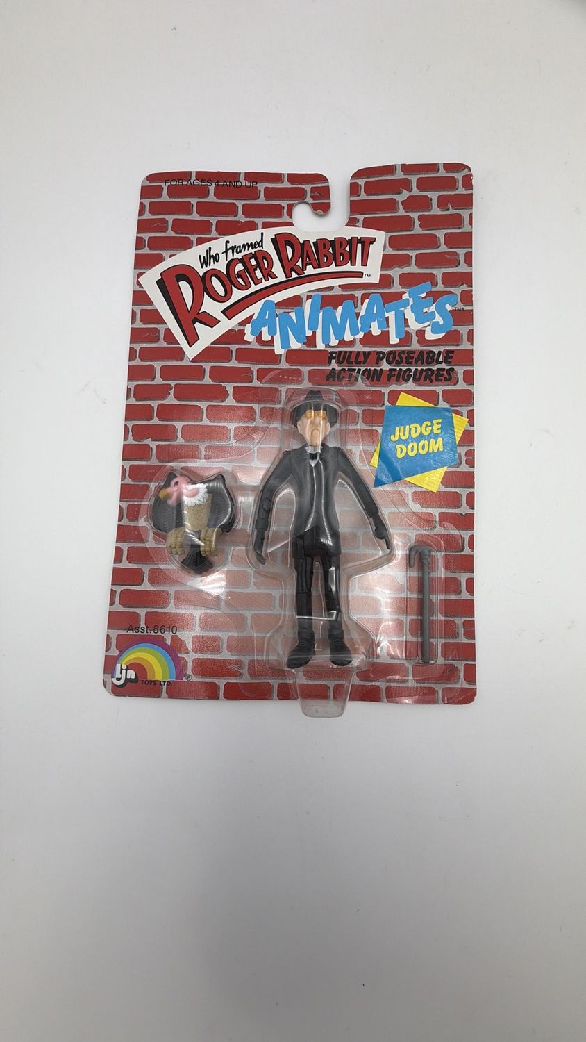 Vintage Disney 1988 Who Framed Roger Rabbit “Judge Doom” Super Flexie Figure