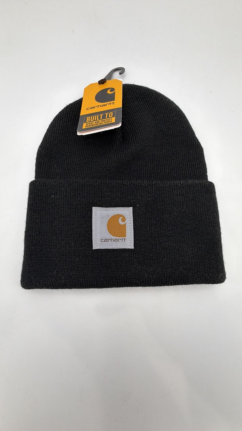 Carhartt Black Knit Cuffed Beanie