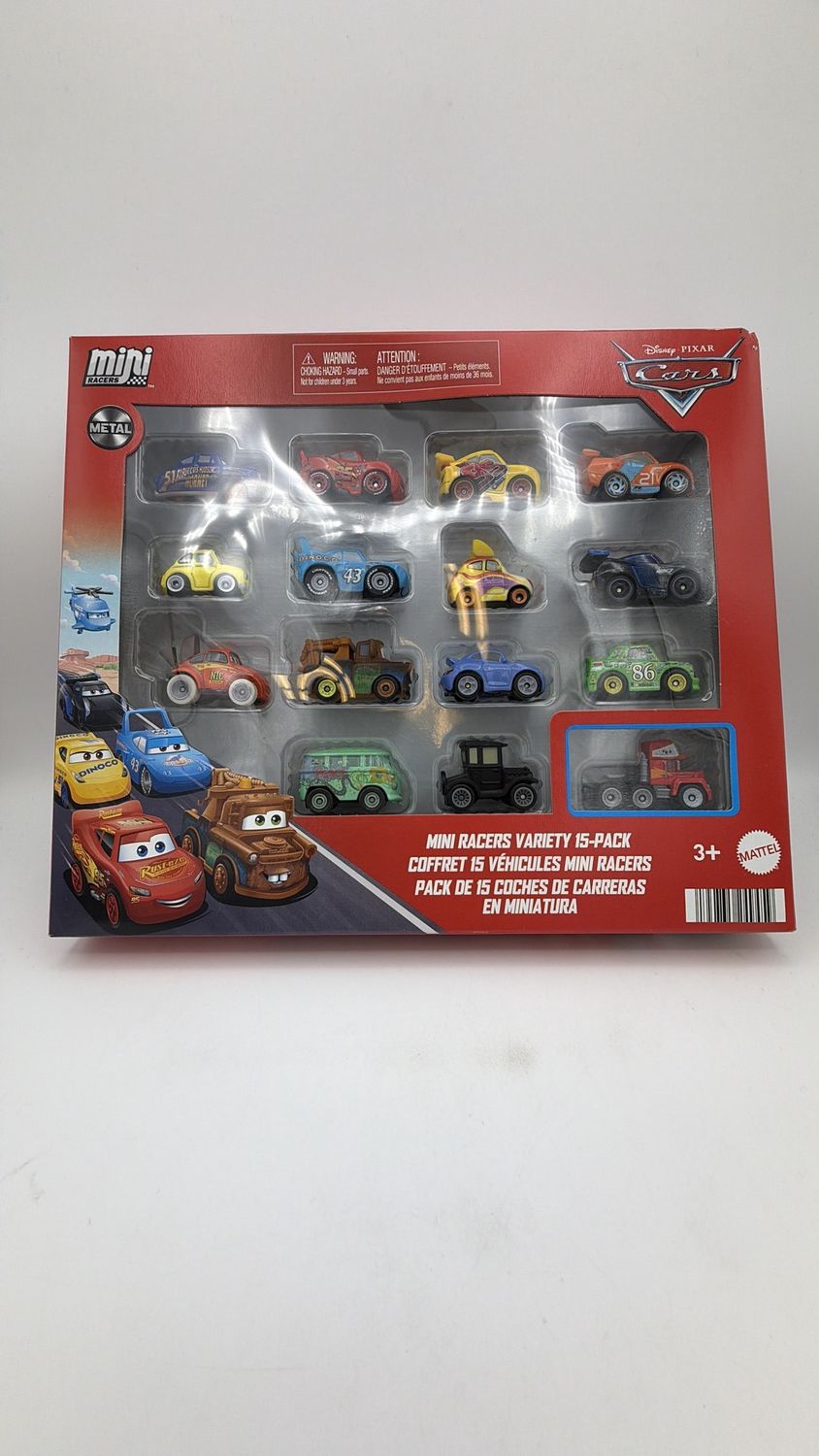 Disney Pixar Cars Die-Cast Mini Racers 15-Pack Brand New