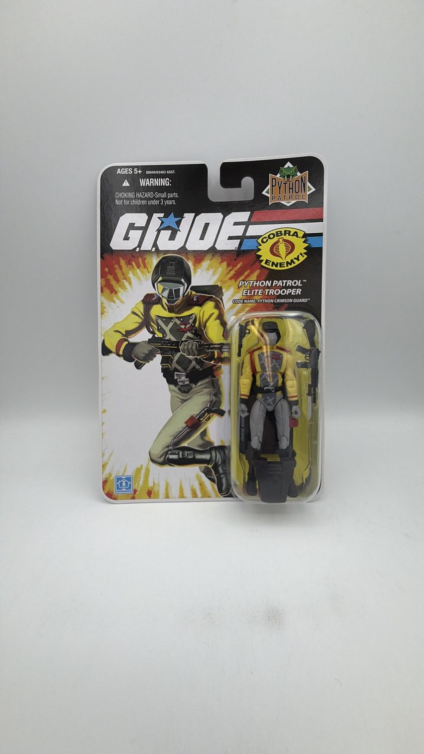 Hasbro GI Joe Python Patrol Elite Trooper Code Name: Python Crimson Guard Figure 2008
