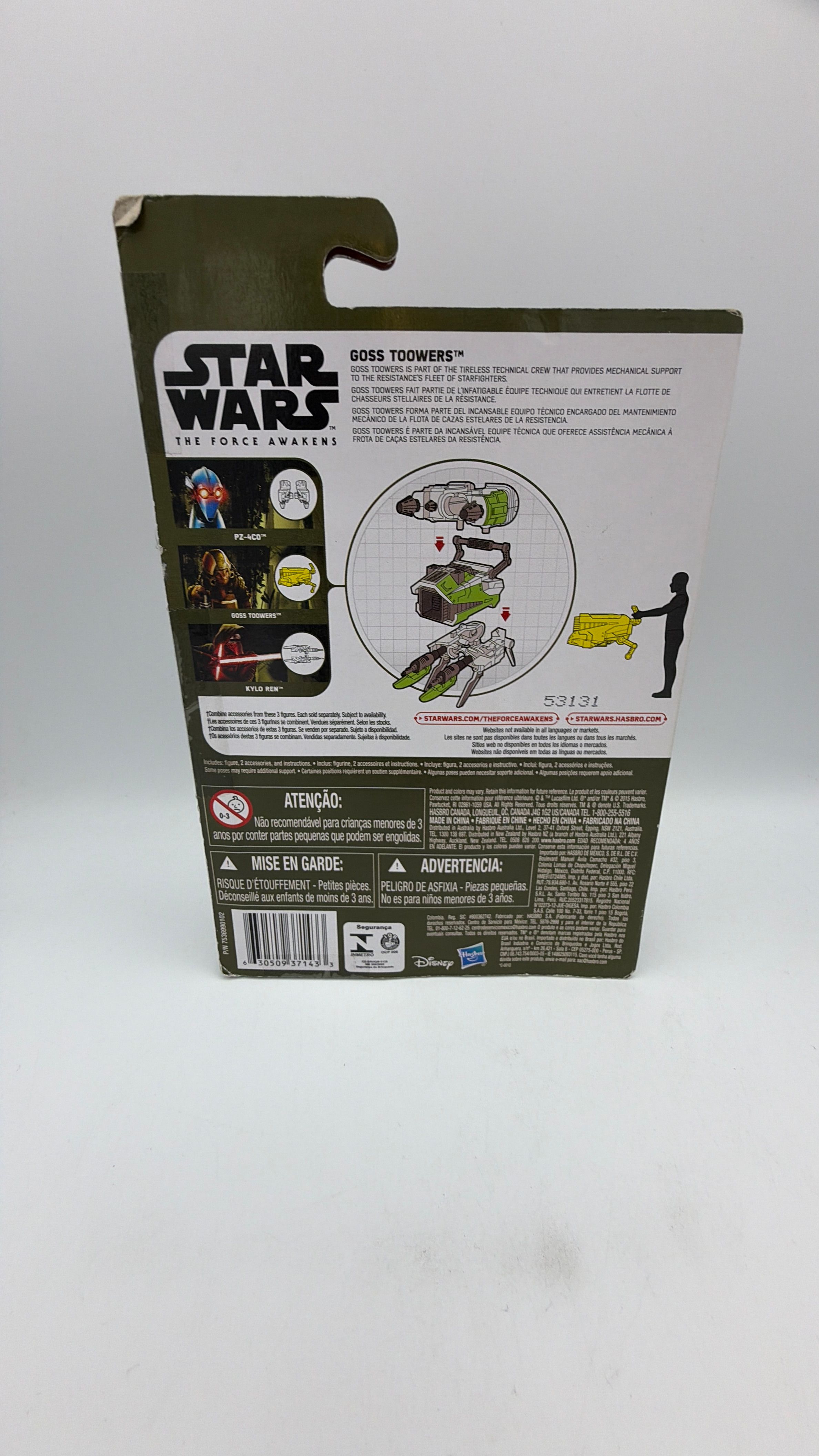 Hasbro Star Wars The Force Awakens Goss Toowers Figure view 2
