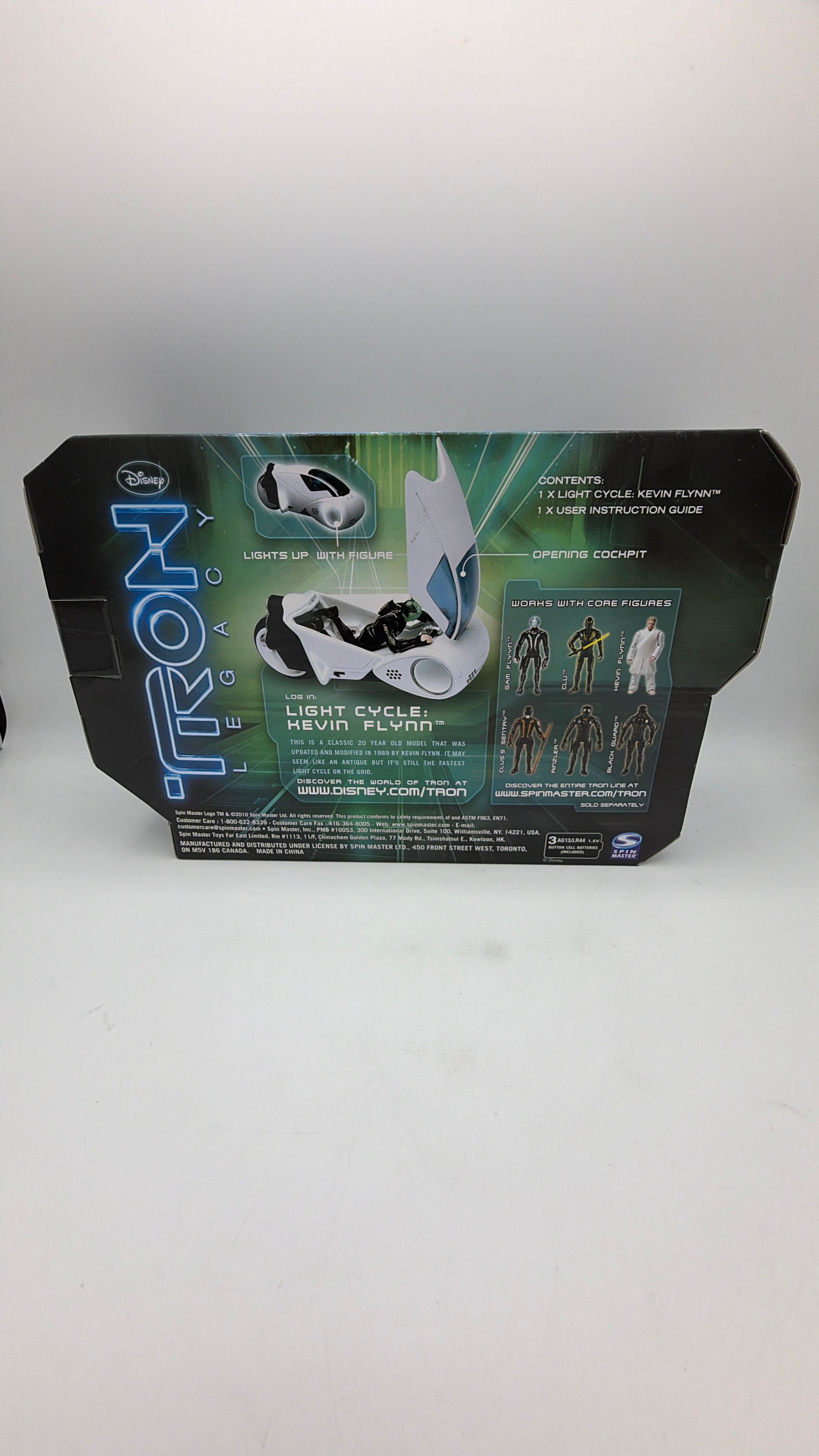 Spin Master Tron Legacy: LIGHT CYCLE: KEVIN FLYNN Series 1 2010 view 2