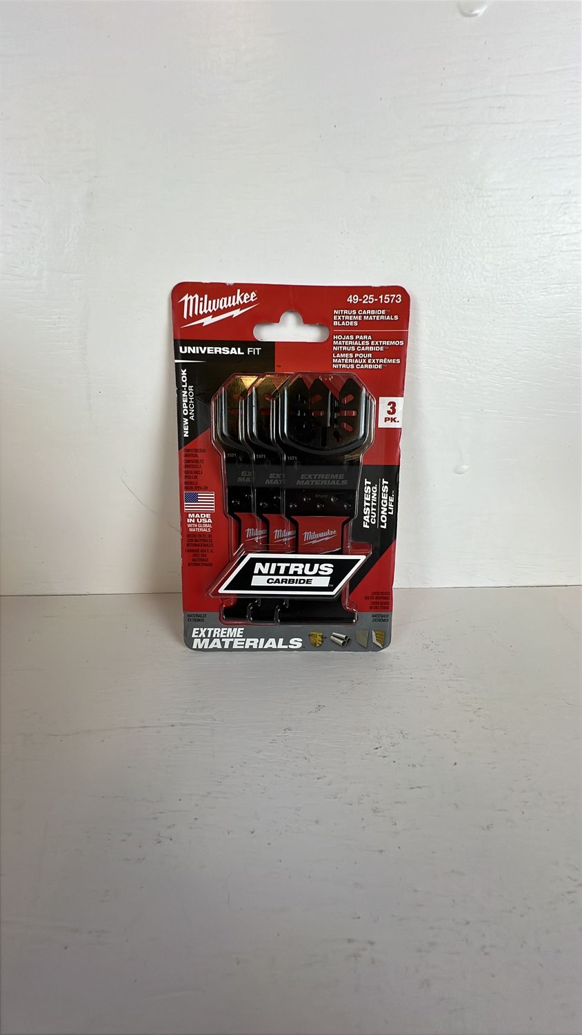Milwaukee 49-10-1573 Nitrus Carbide Extreme Materials Oscillating Blades 3 Pack