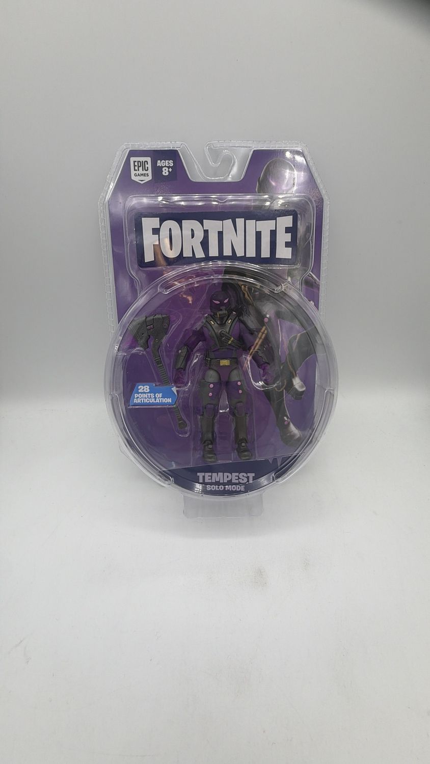 Jazwares Fortnite TEMPEST Solo Mode 4in Poseable Action Toy Figure &amp; Weapon Accessory