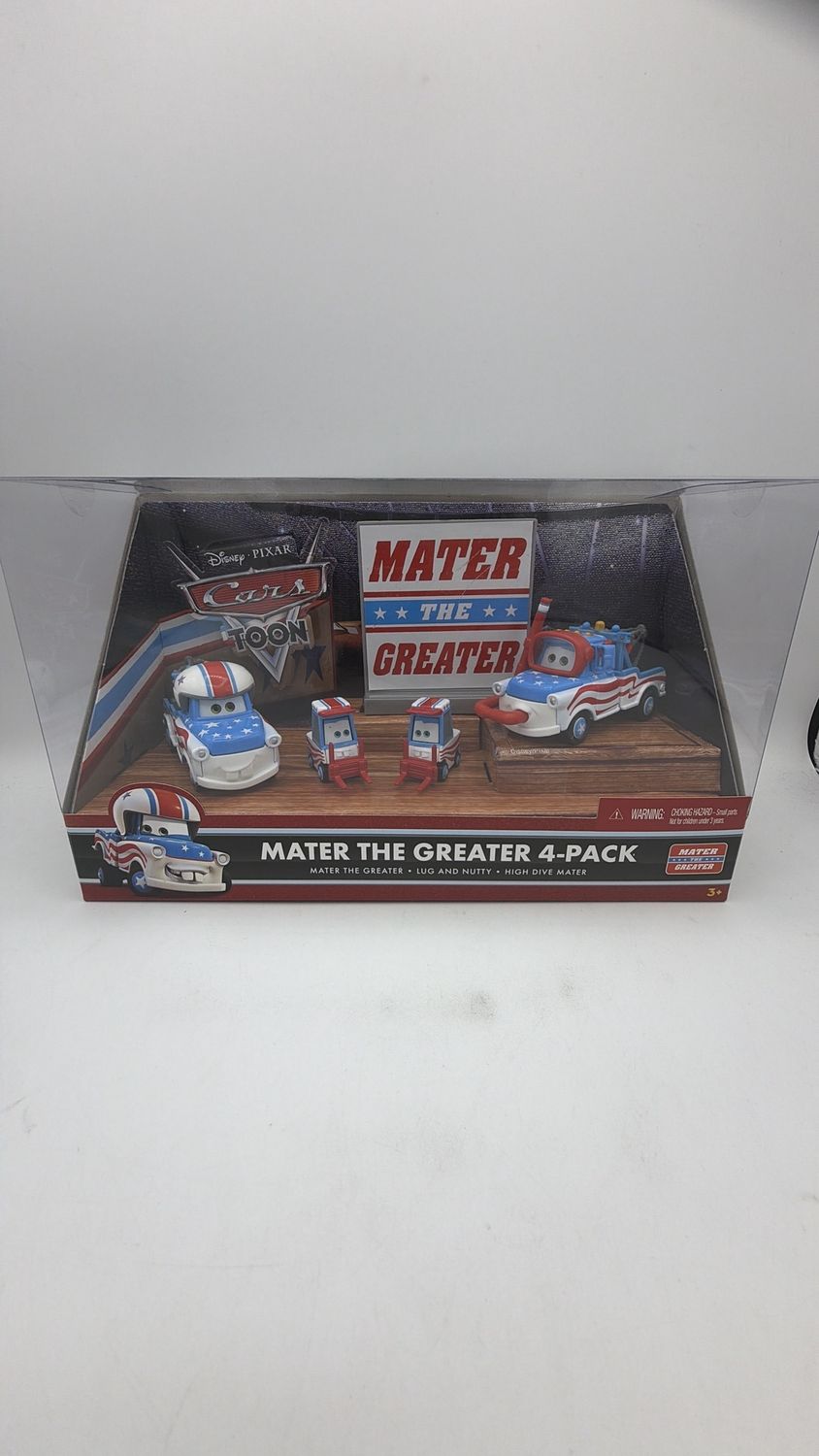 Disney Pixar Cars MATER THE GREATER HIGH DIVE 4 PACK