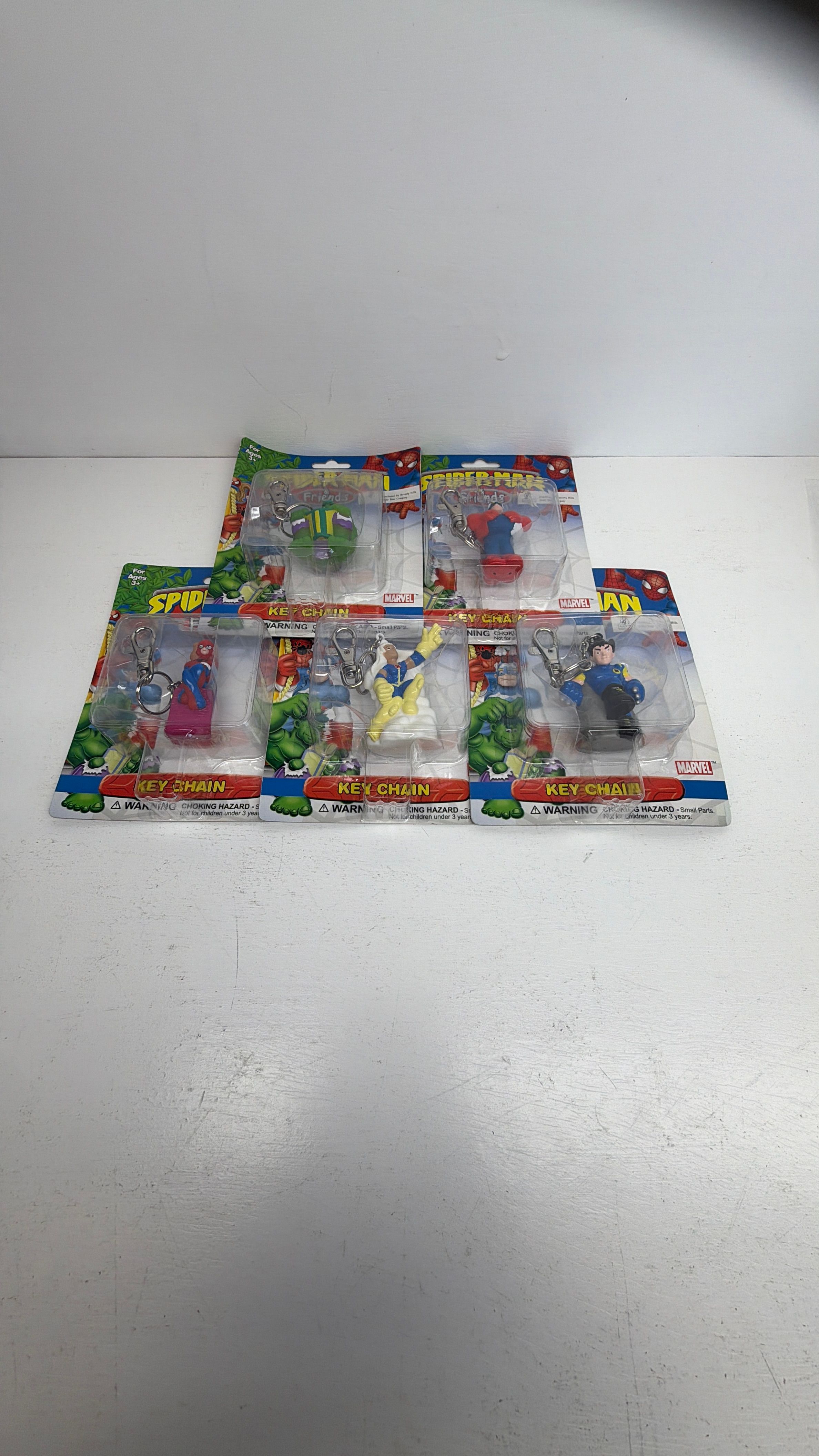 Playfully Yours Marvel Spider-Man & Friends Keychain Lot of 5 2002 view 19