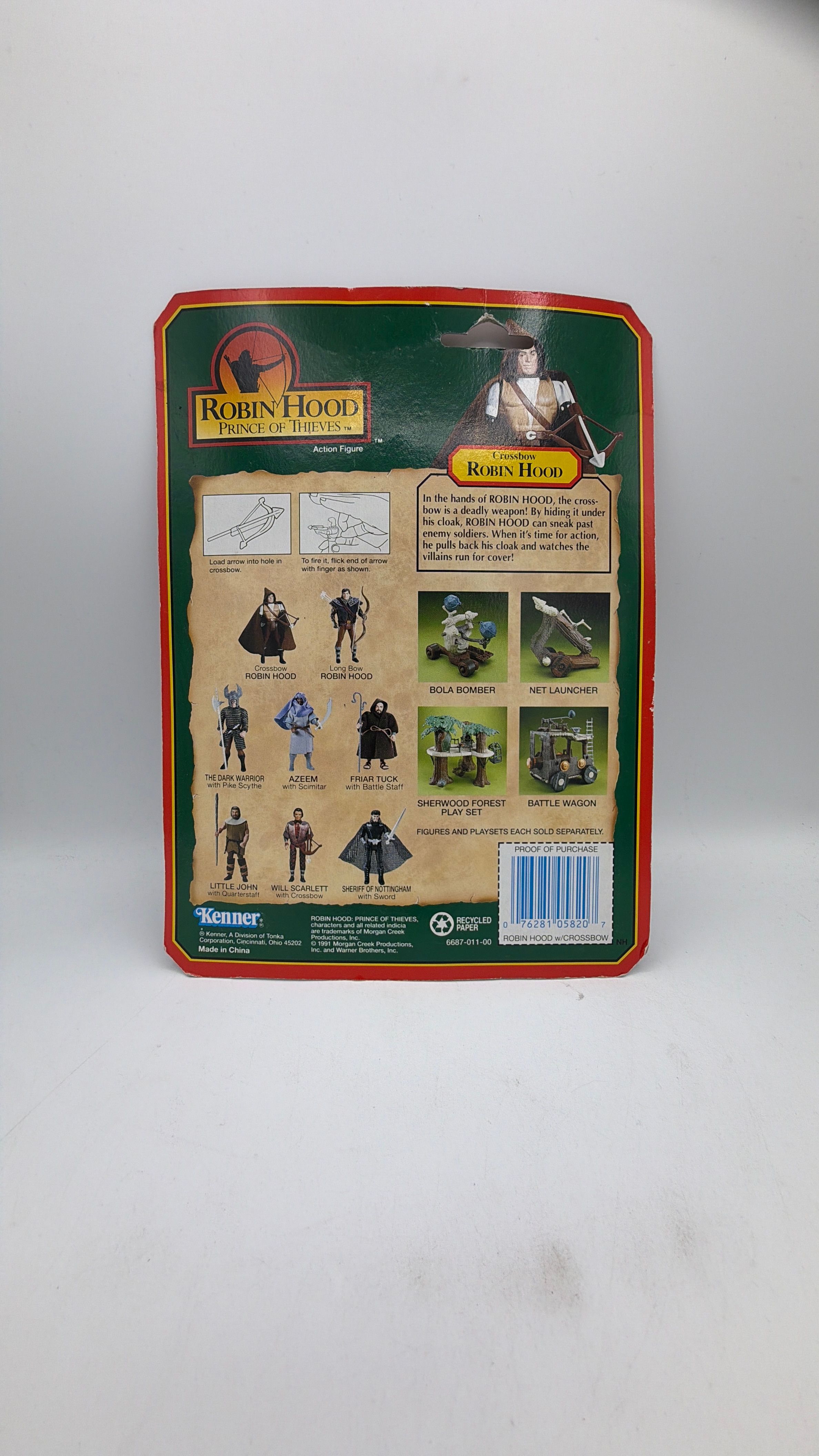 Kenner 1991 Vintage Robin Hood CROSSBOW ROBIN Figure view 4