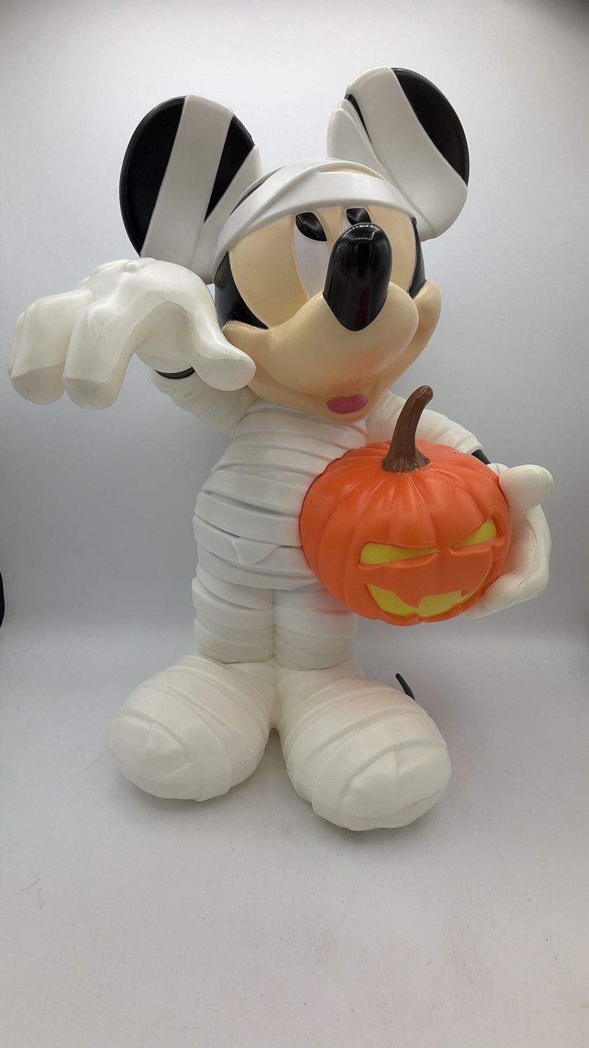 Disney Parks Mickey Mouse Mummy Pumpkin Halloween Popcorn Bucket No Strap (used)