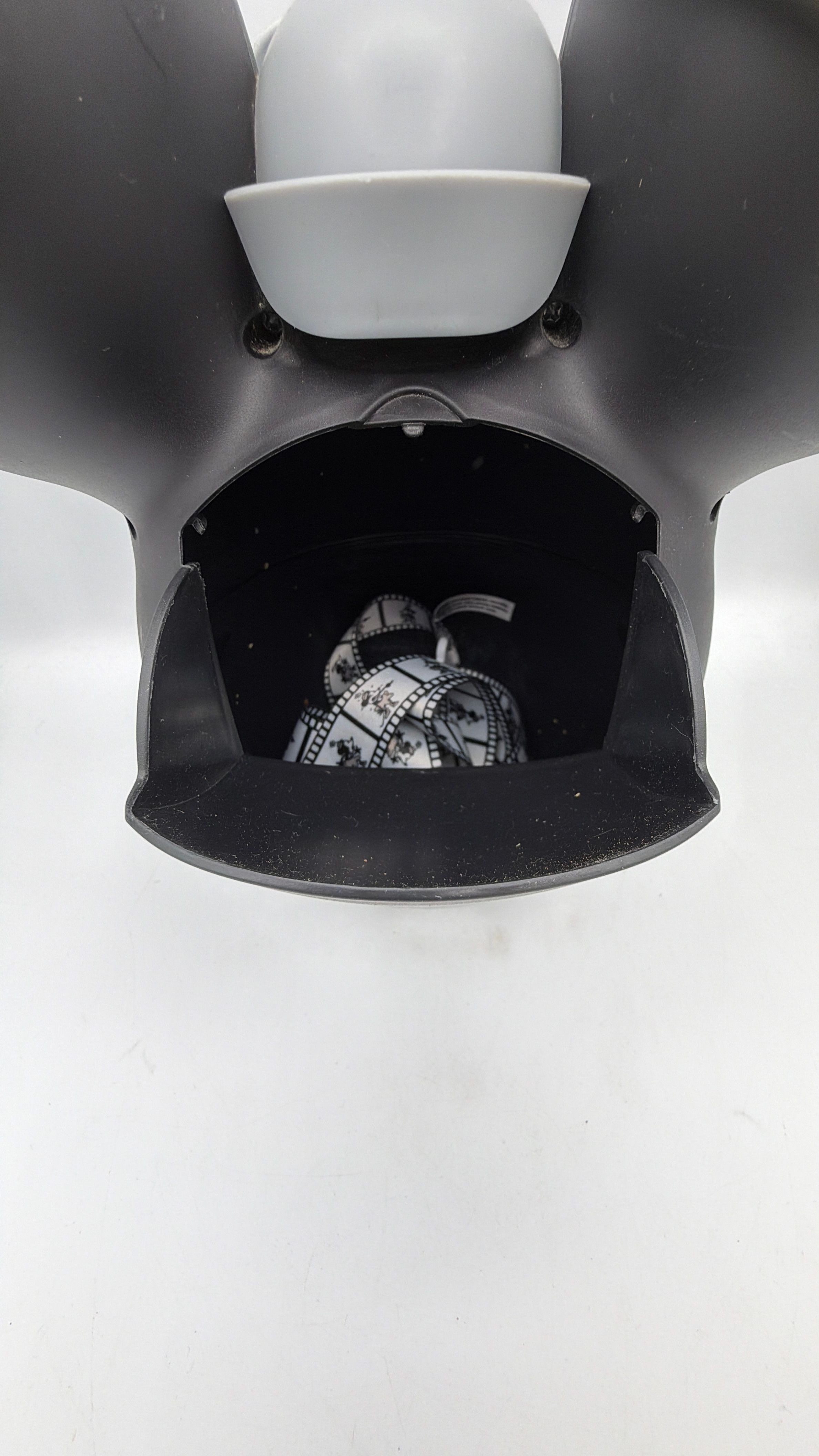 Disney Parks Steamboat Willie Popcorn Bucket Black White Grey view 3