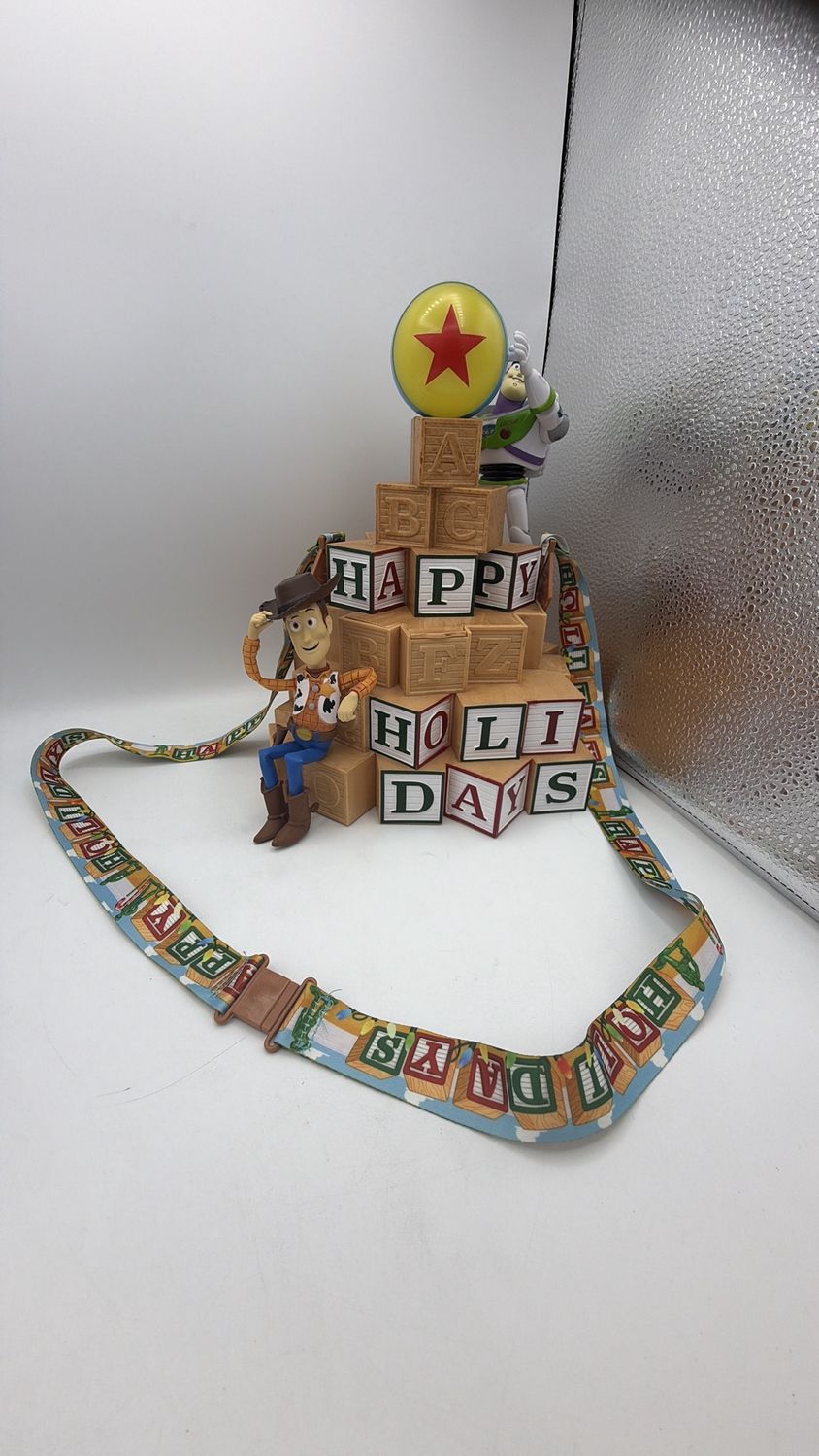 Toy Story Buzz Happy Holidays Disney Parks Popcorn Bucket Christmas (used)