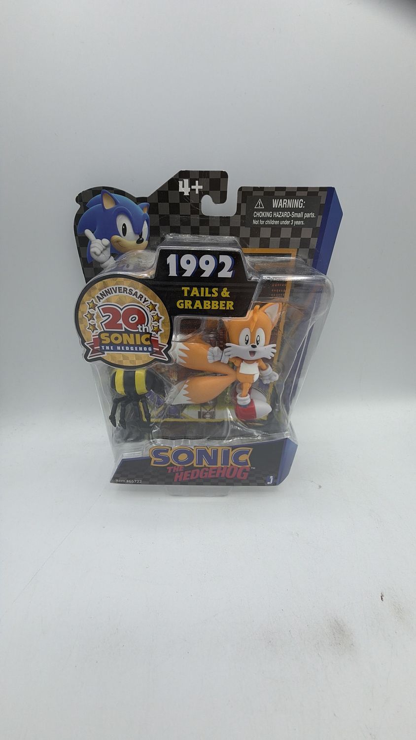 Jazwares Sonic The Hedgehog "1992" Tails &amp; Grabber 3.5" Figure
