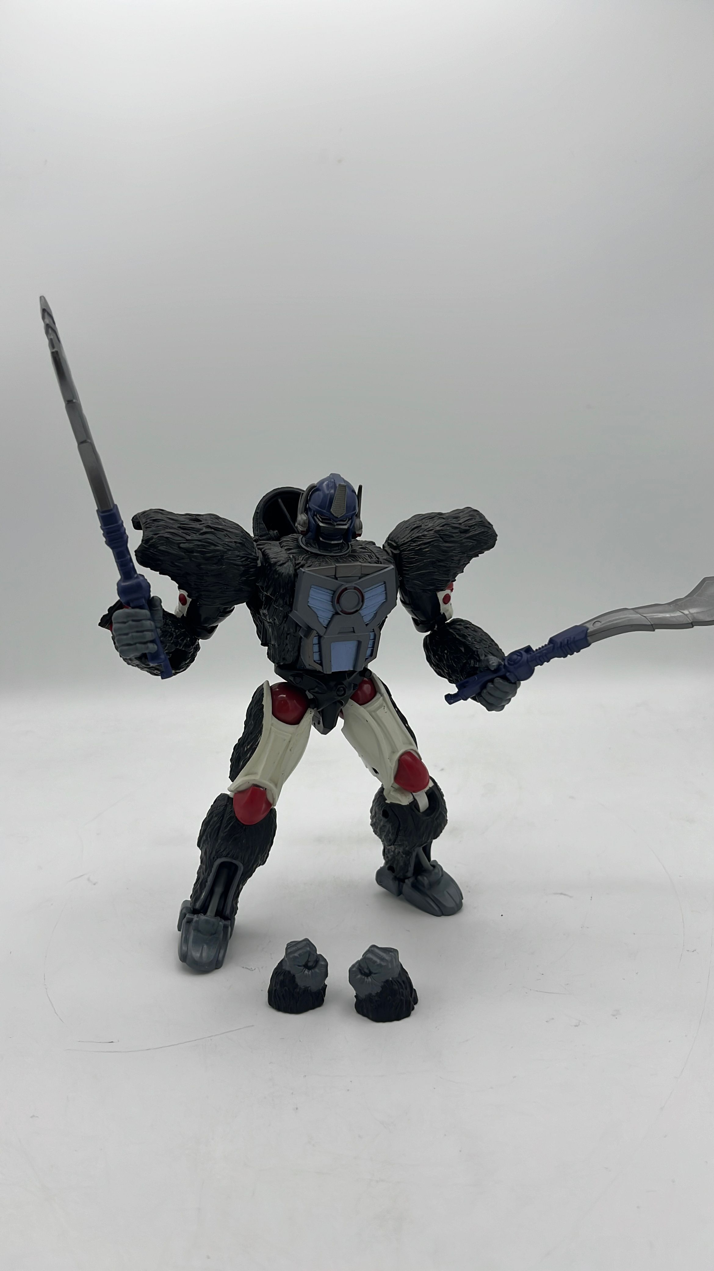 Hasbro Transformers R.E.D. Optimus Primal Figure 2021 (used) view 3