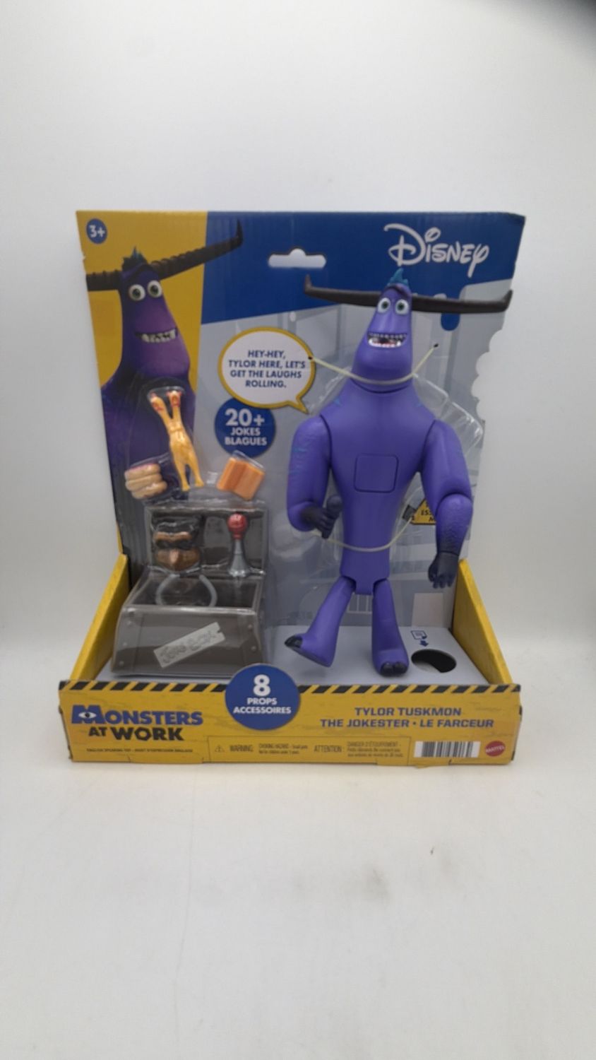 Disney Monsters at Work Tylor Tuskmon 8"  Jokester Figure