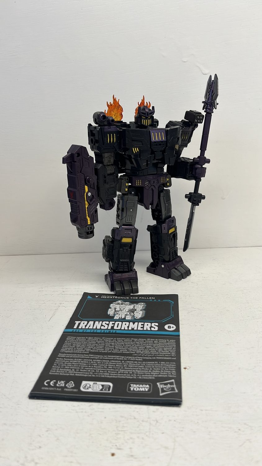 Hasbro Transformers Age Of The Primes Megatronus: The Fallen Figure 2025 (used) Incomplete