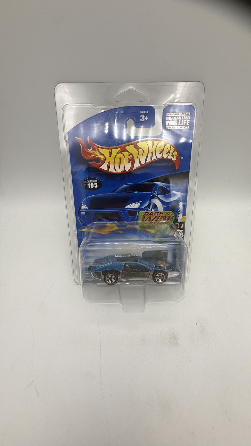 Mattel Hot Wheels 2001 Hot RedLine Series Side Kick 3 of 4 BLUE w/ Protector