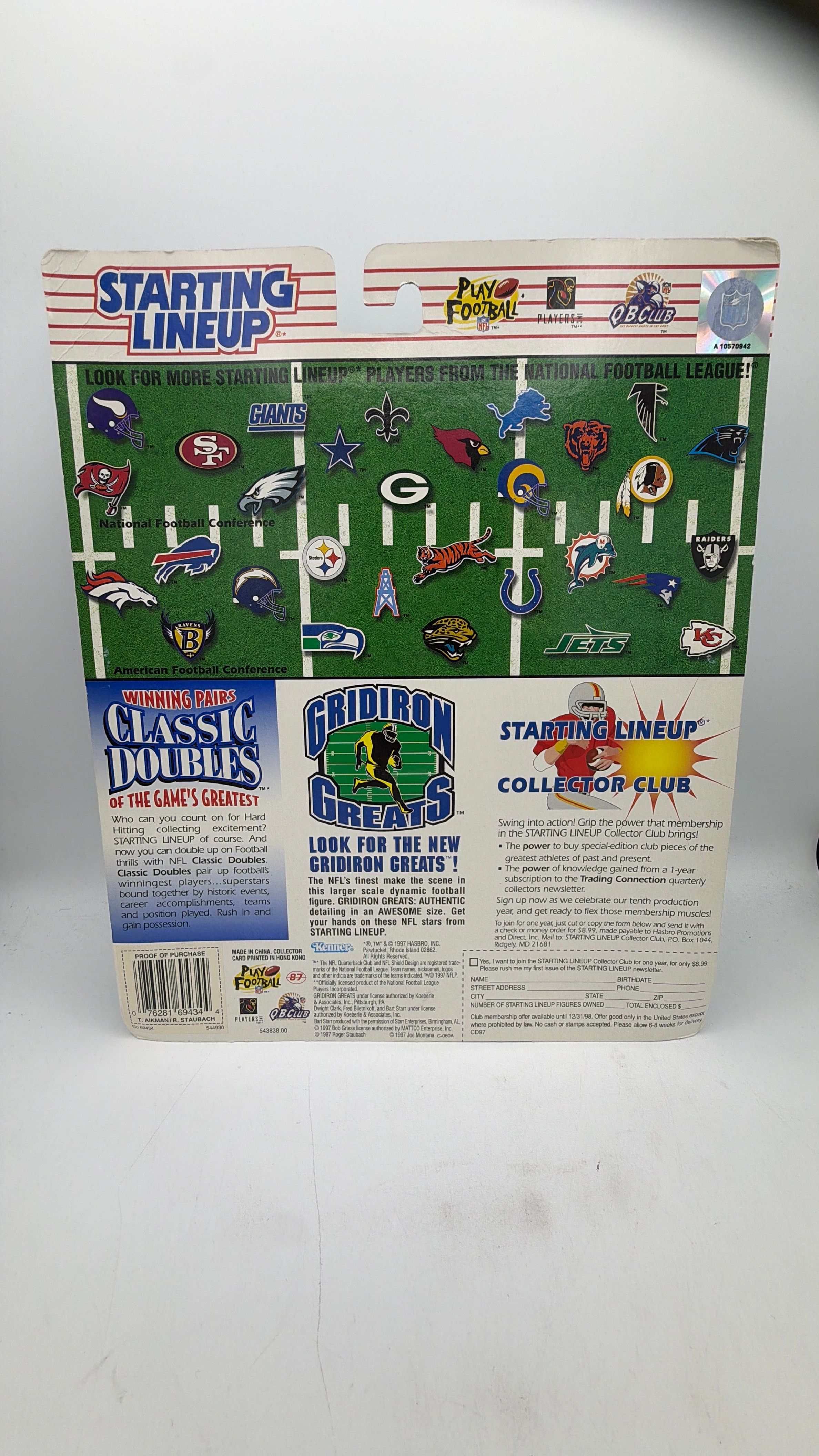 Kenner Starting Lineup Figure Set Troy Aikman & Roger Satubach 1997 Classic Doubles view 4