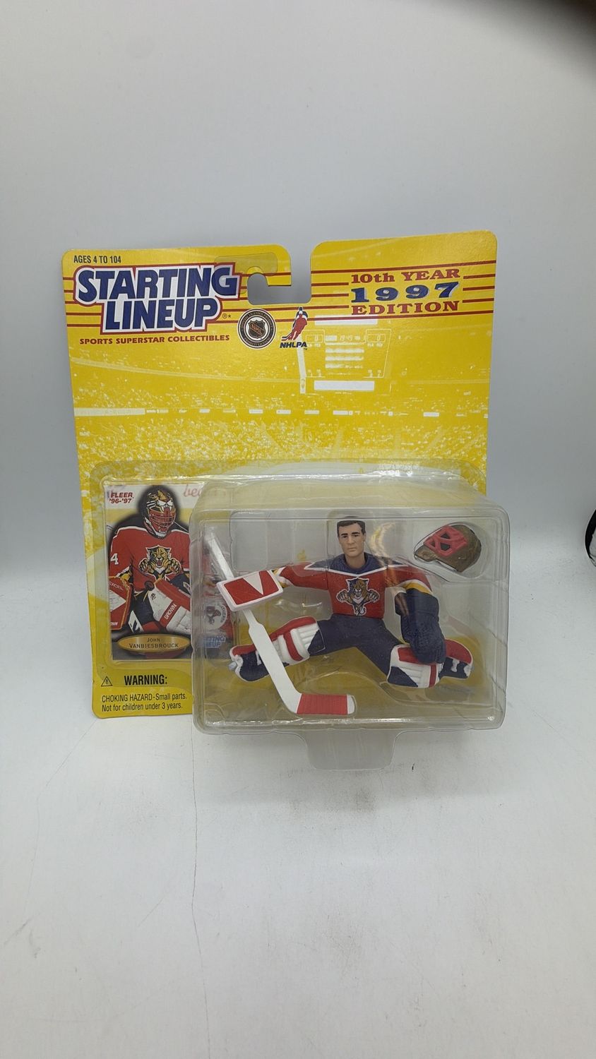 Kenner Starting Lineup Florida Panthers John Vanbiesbrouck 10th Year 1997