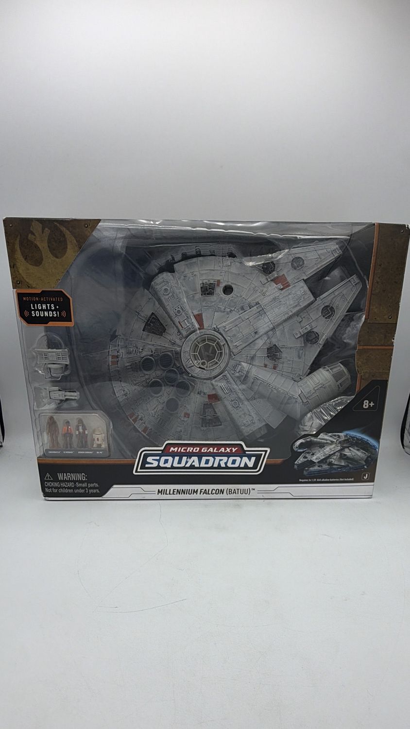 Disney Micro Galaxy Squadron Millennium Falcon (Batuu) Vehicle w/ Lights &amp; Sounds