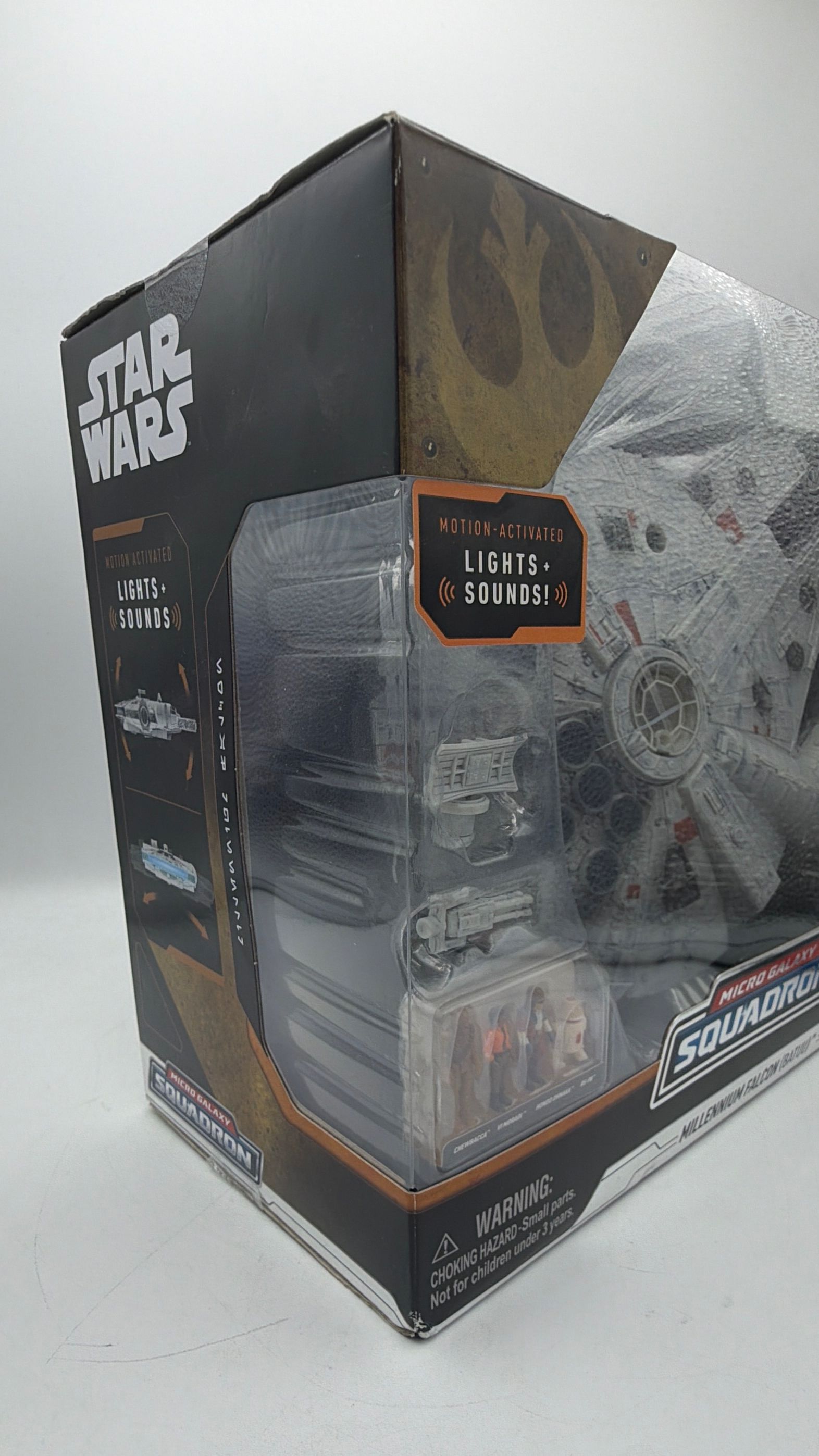 Disney Micro Galaxy Squadron Millennium Falcon (Batuu) Vehicle w/ Lights & Sounds view 4