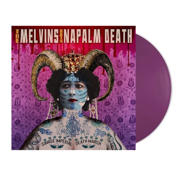 Vinyl Record | Melvins &amp; Napalm Death - Savage Imperial Death March Orchid Vinyl LP