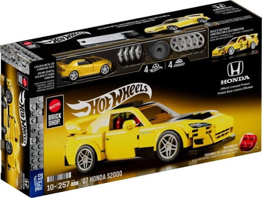 Mattel Brick Shop Hotwheels ‘07 Honda S2000