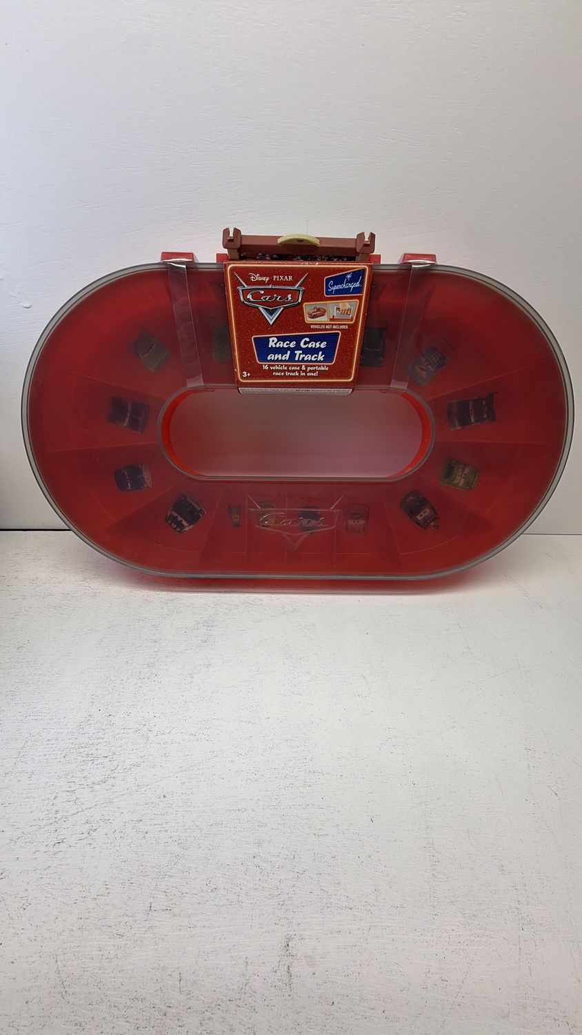 Mattel Disney Pixar Cars Race Case and Track Brand New Carry Case Holds 16 Cars