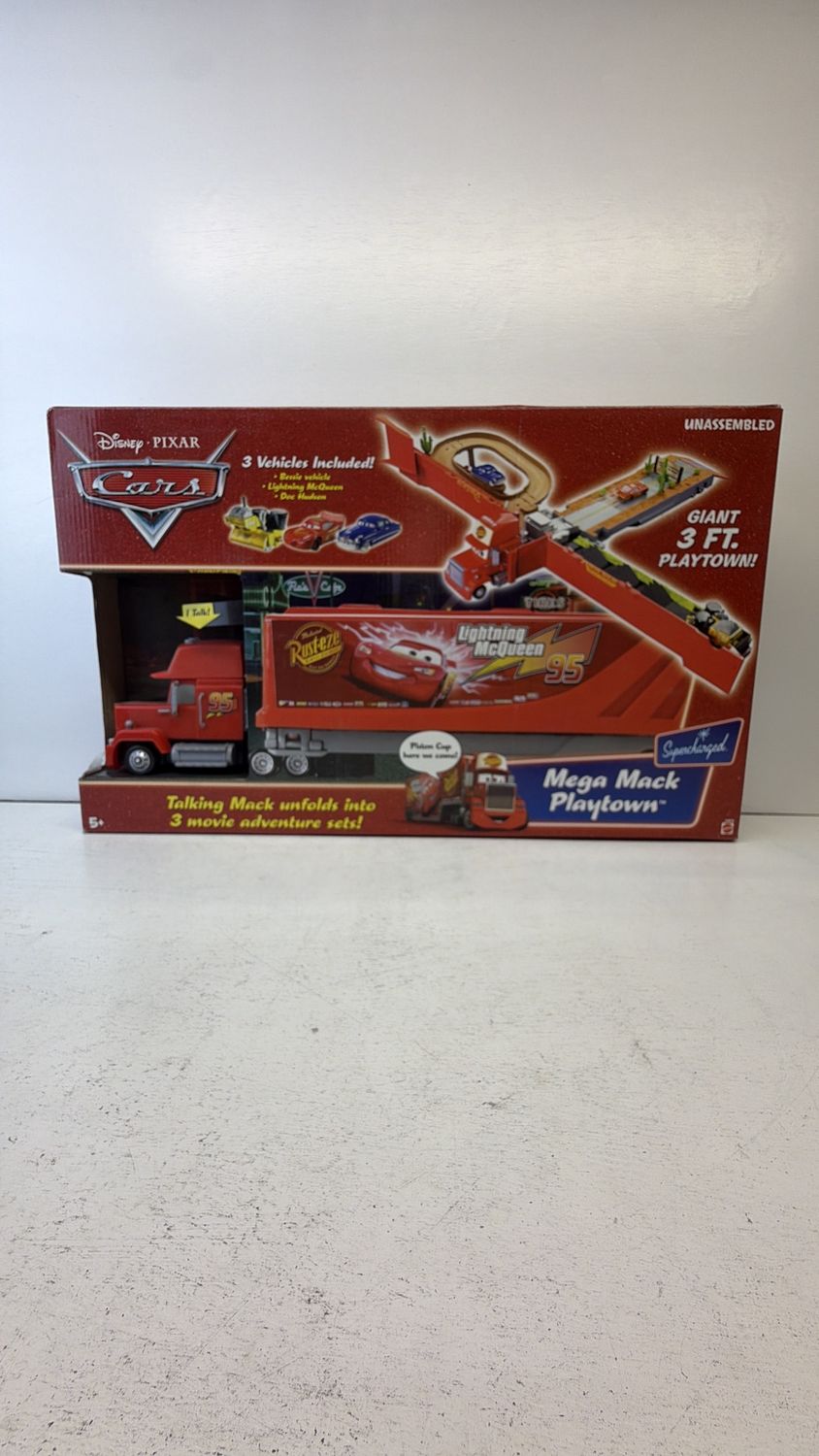 Mattel Disney Pixar Cars Mega Mack Playtown Supercharged