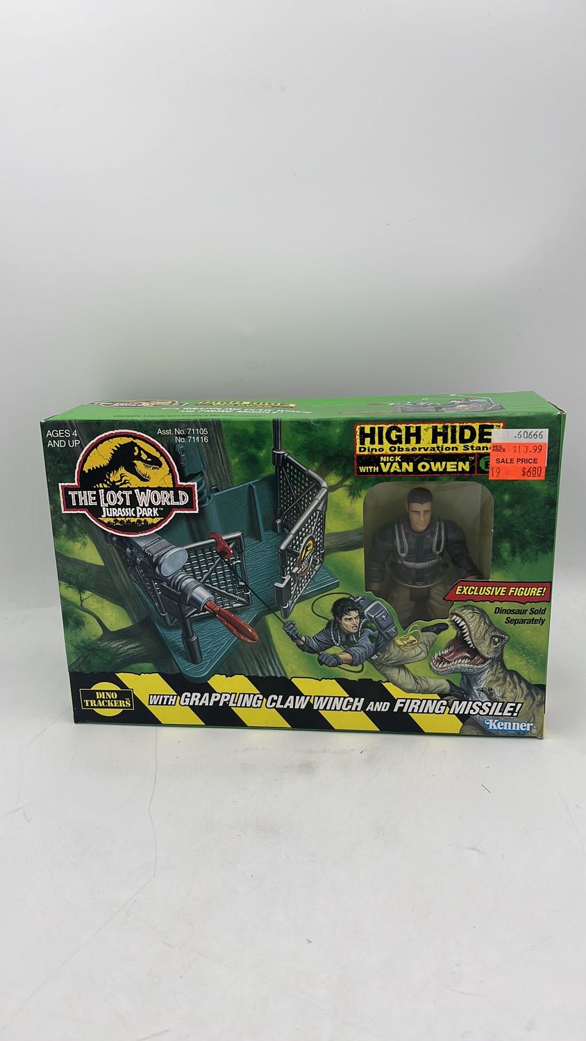 Kenner The Lost World Jurassic Park High Hide W Nick Van Owen Figure 1997 (used) Open Box