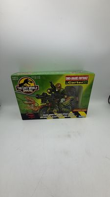 Kenner The Lost World Jurassic Park Dino-Snare Dirtbike with Carter (open box)