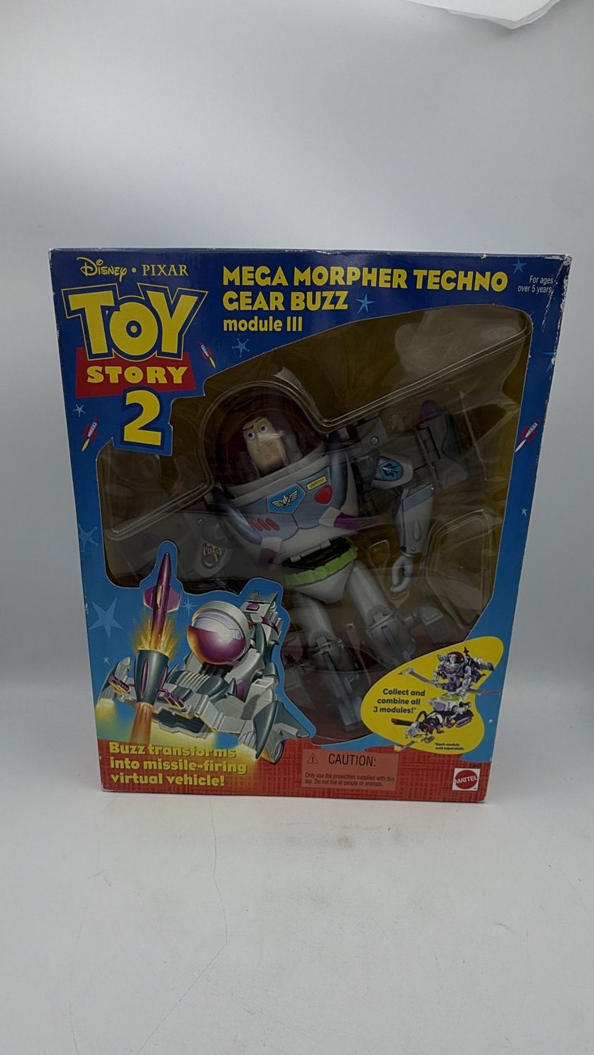 Mattel Disney Figure Toy Story 2 Mega Morpher Techno Gear Buzz