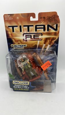 Hasbro Titan A.E. Power-Crush Exo Suit and Cale Figure 2000