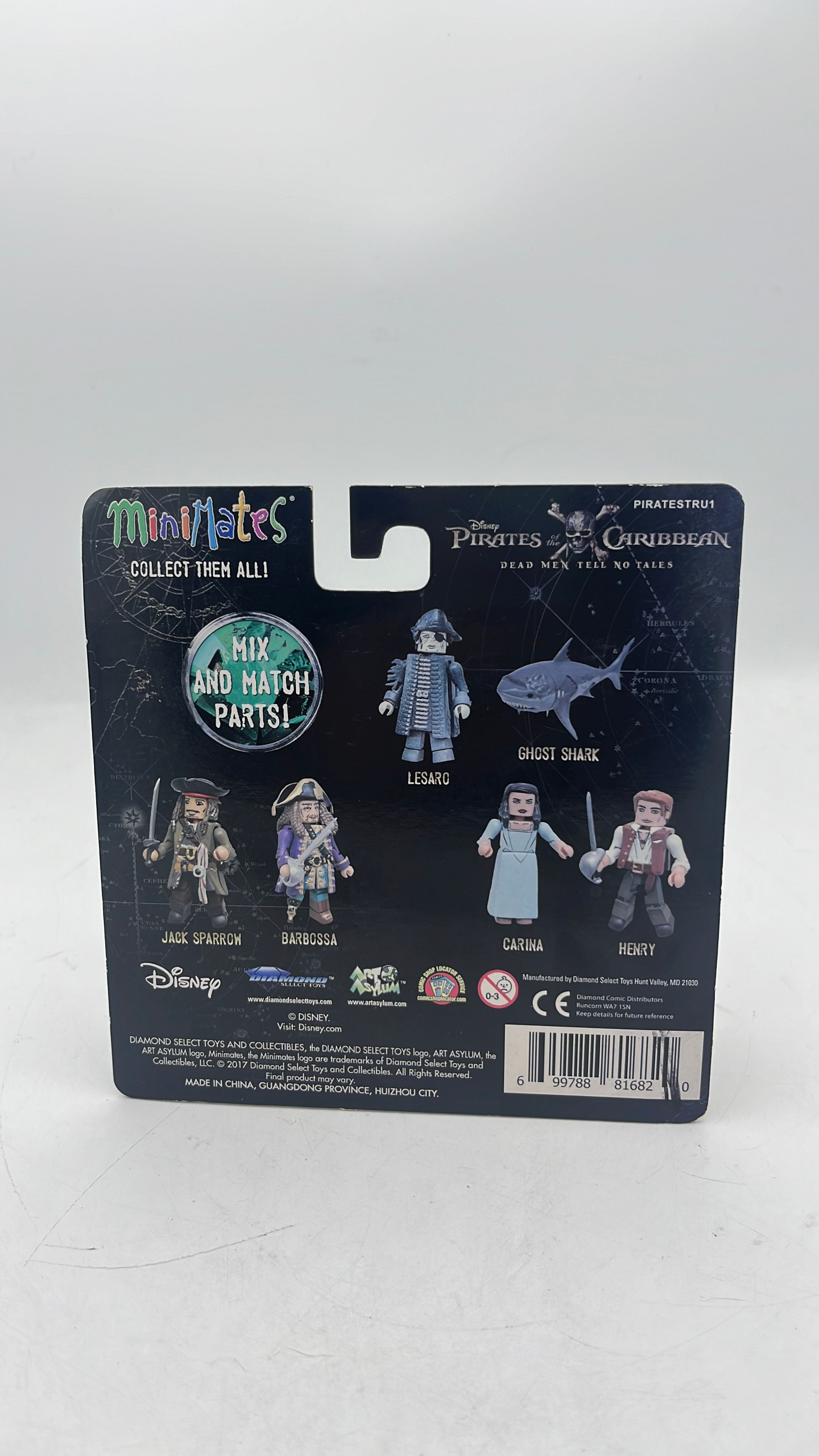 Diamond Select Pirates Of The Caribbean Jack Sparrow & Barbossa Figures 2017 view 3