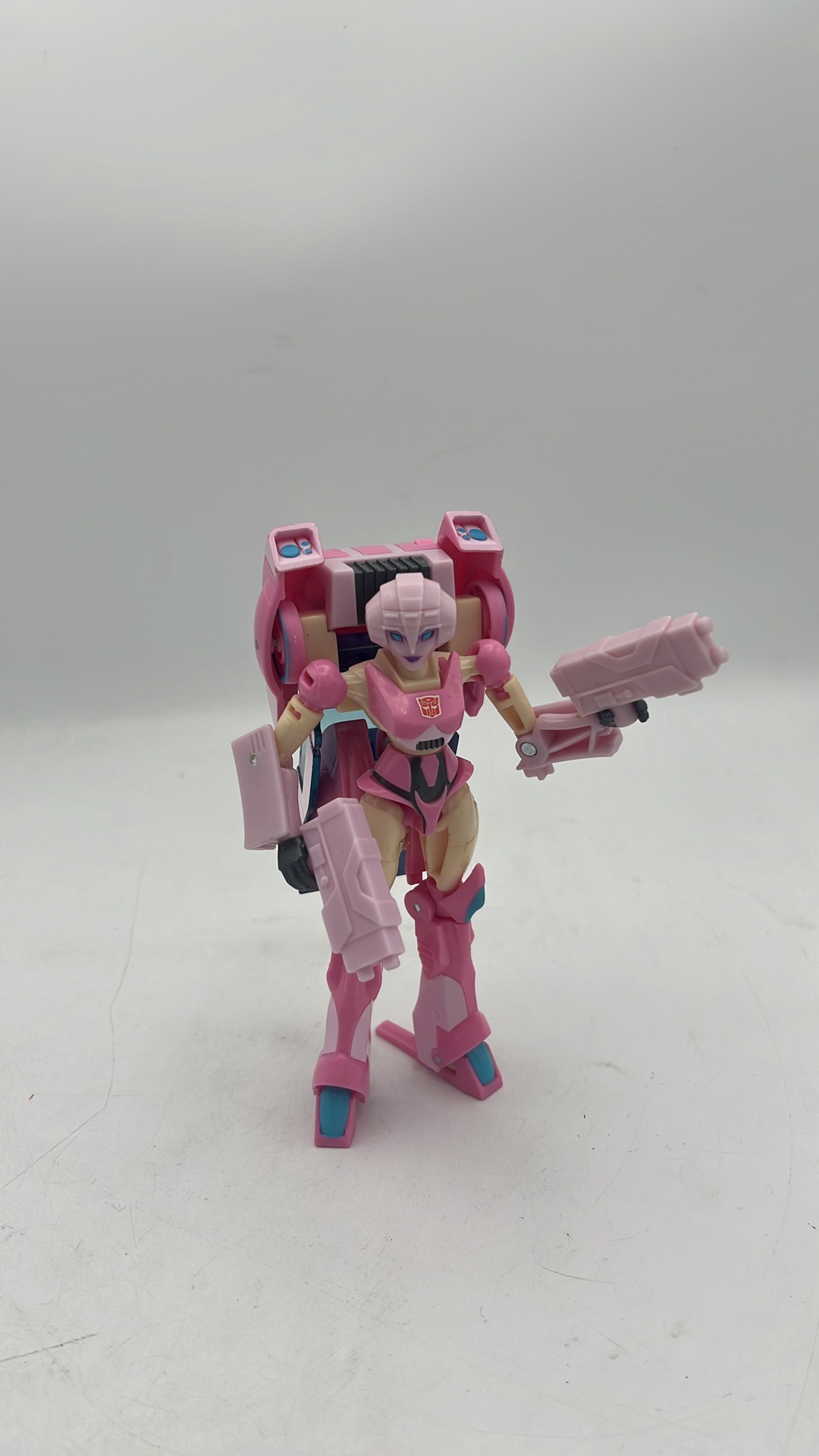 Hasbro Transformers Cyberverse Arcee Warrior Class Figure 2020 (used) Incomplete