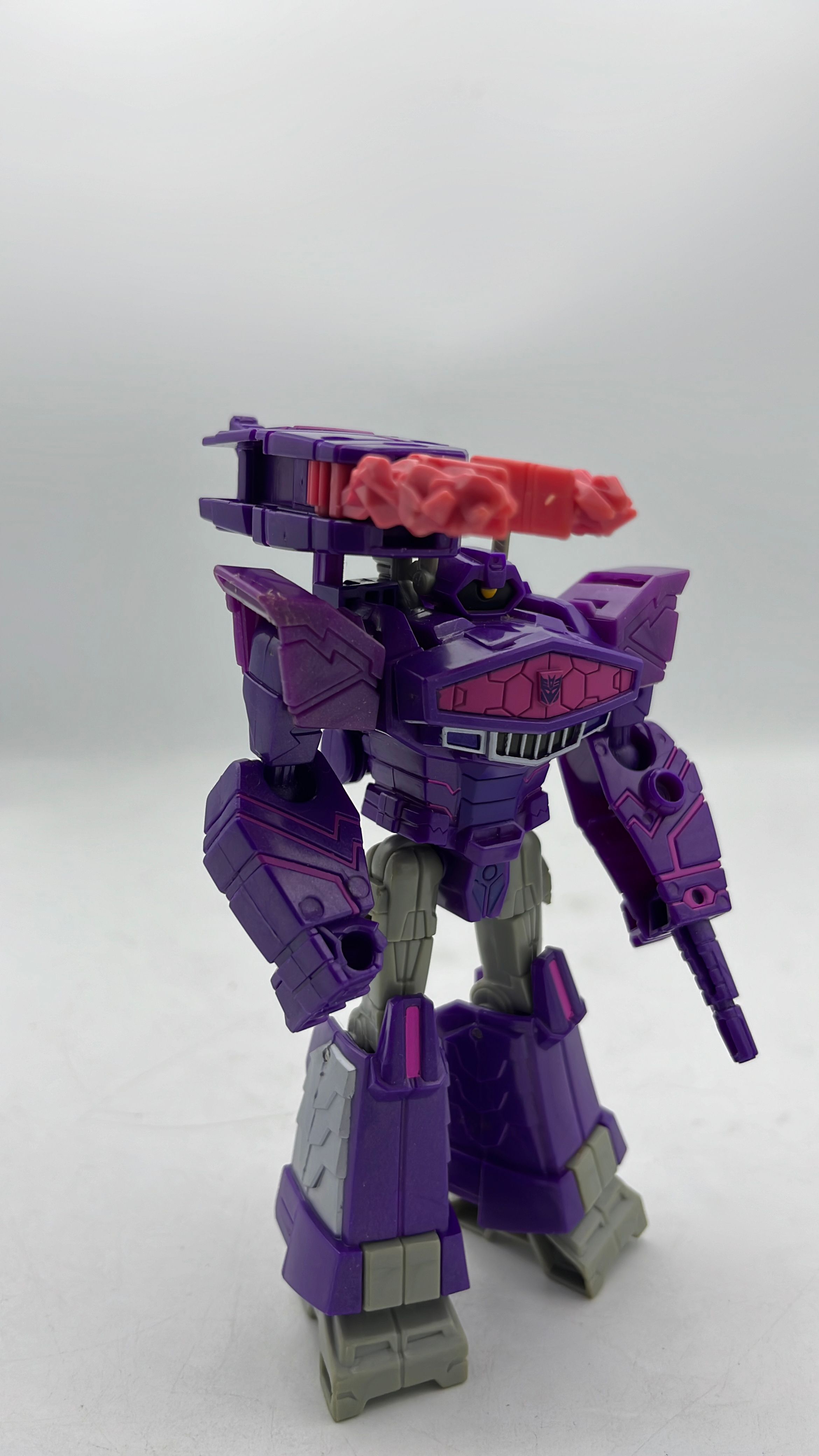 Hasbro Transformers Cyberverse Shockwave Figure 2017 (used) view 4