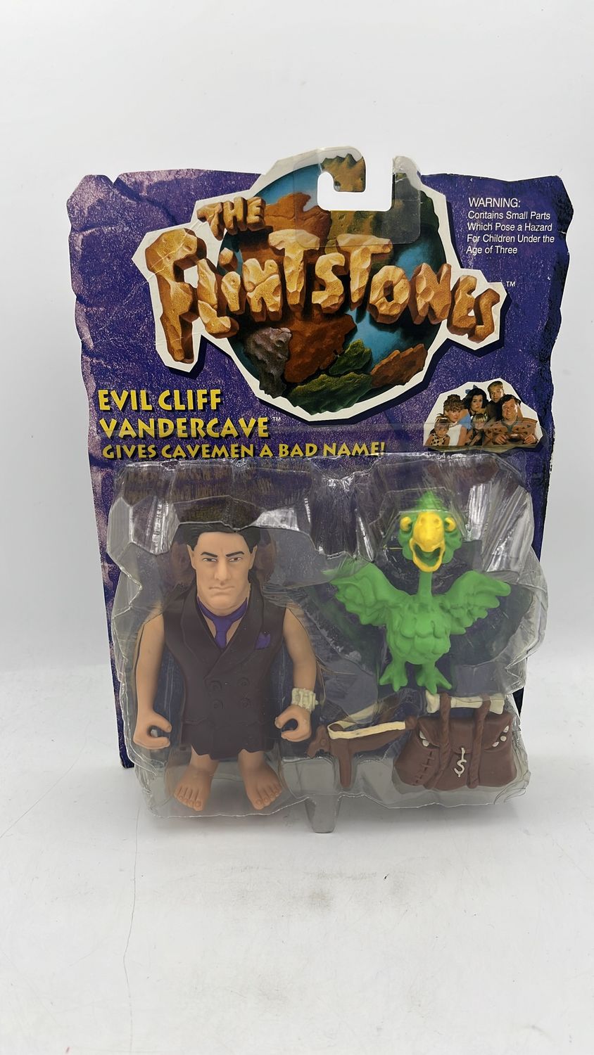 Mattel The Flintstones Evil Cliff Vandercave Figure 1993