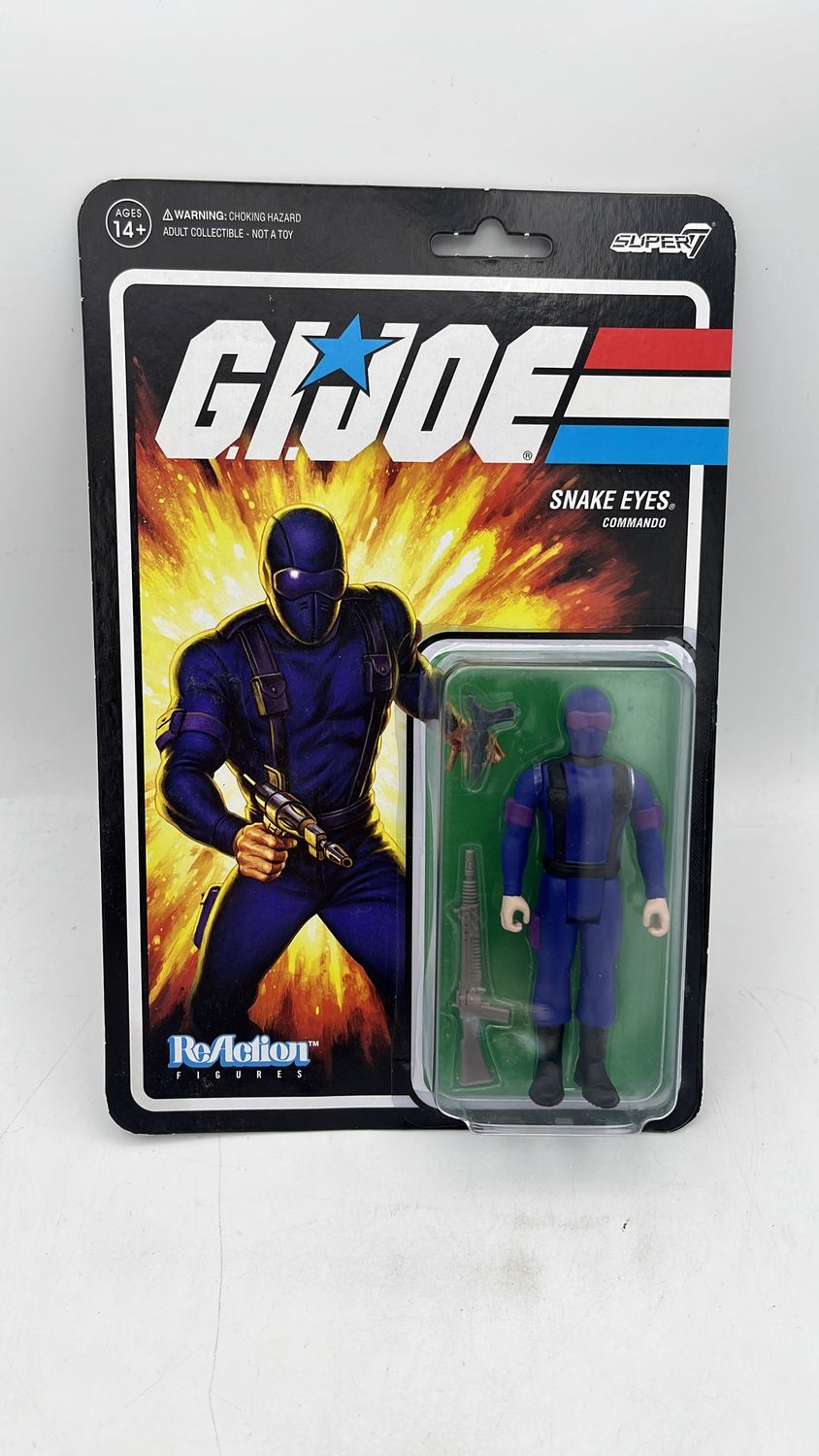 Super7 ReAction G.I. Joe Snake Eyes Figure 2021