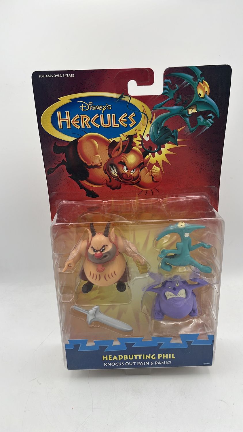 Mattel Hercules Head Butting Phil Figure 1997