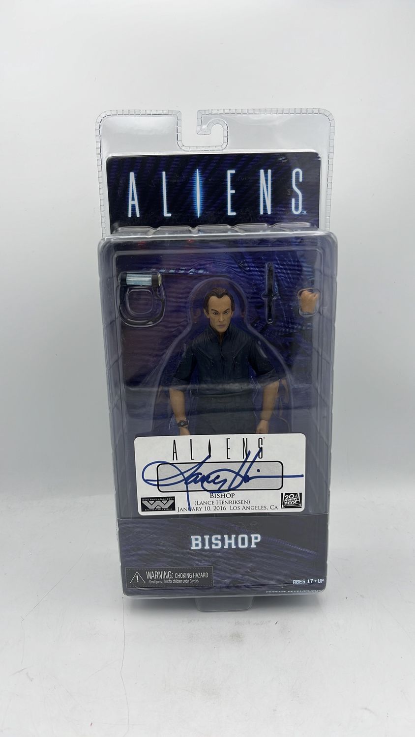 Neca Aliens Bishop Autographed Figure 2014