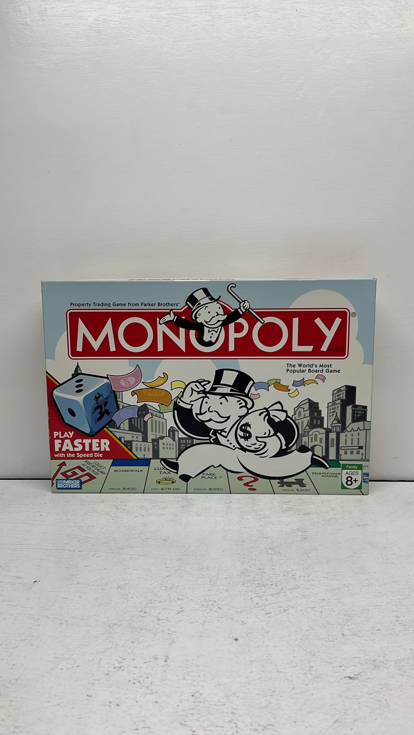 Hasbro Monopoly Board Game 2007 Missing Speed Die (used)