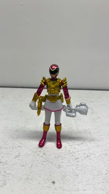Bandai Power Rangers Megaforce Ultra Metalic Force Pink Ranger Figure 2013 (used)