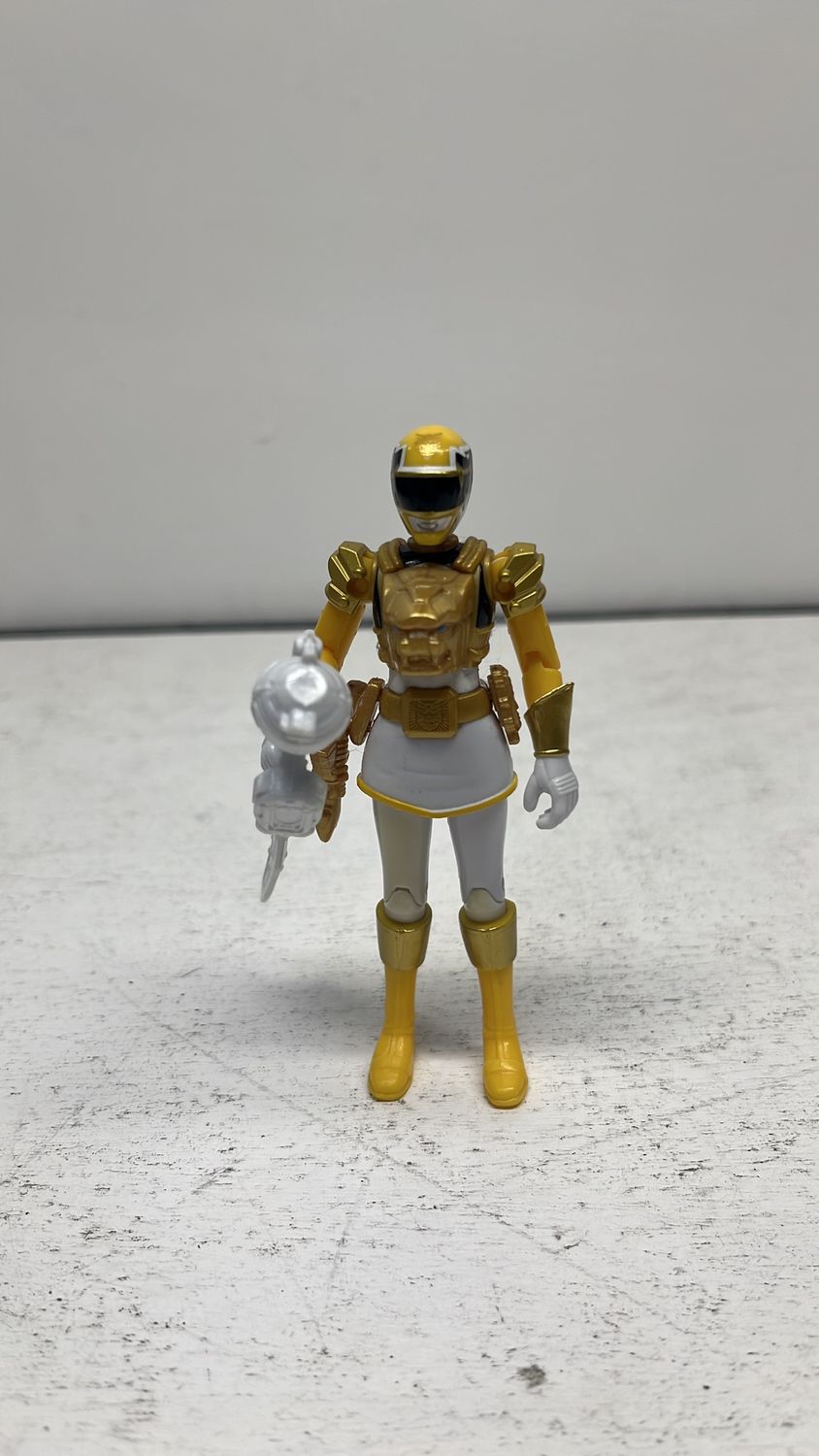 Bandai Power Rangers Megaforce Ultra Yellow Ranger Figure 2013 (used)