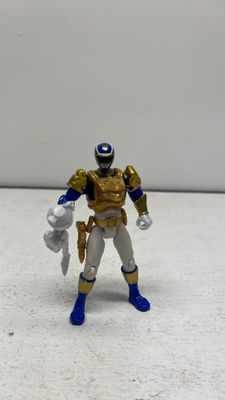 Bandai Power Rangers Megaforce Ultra Blue Ranger Figure 2013 (used)