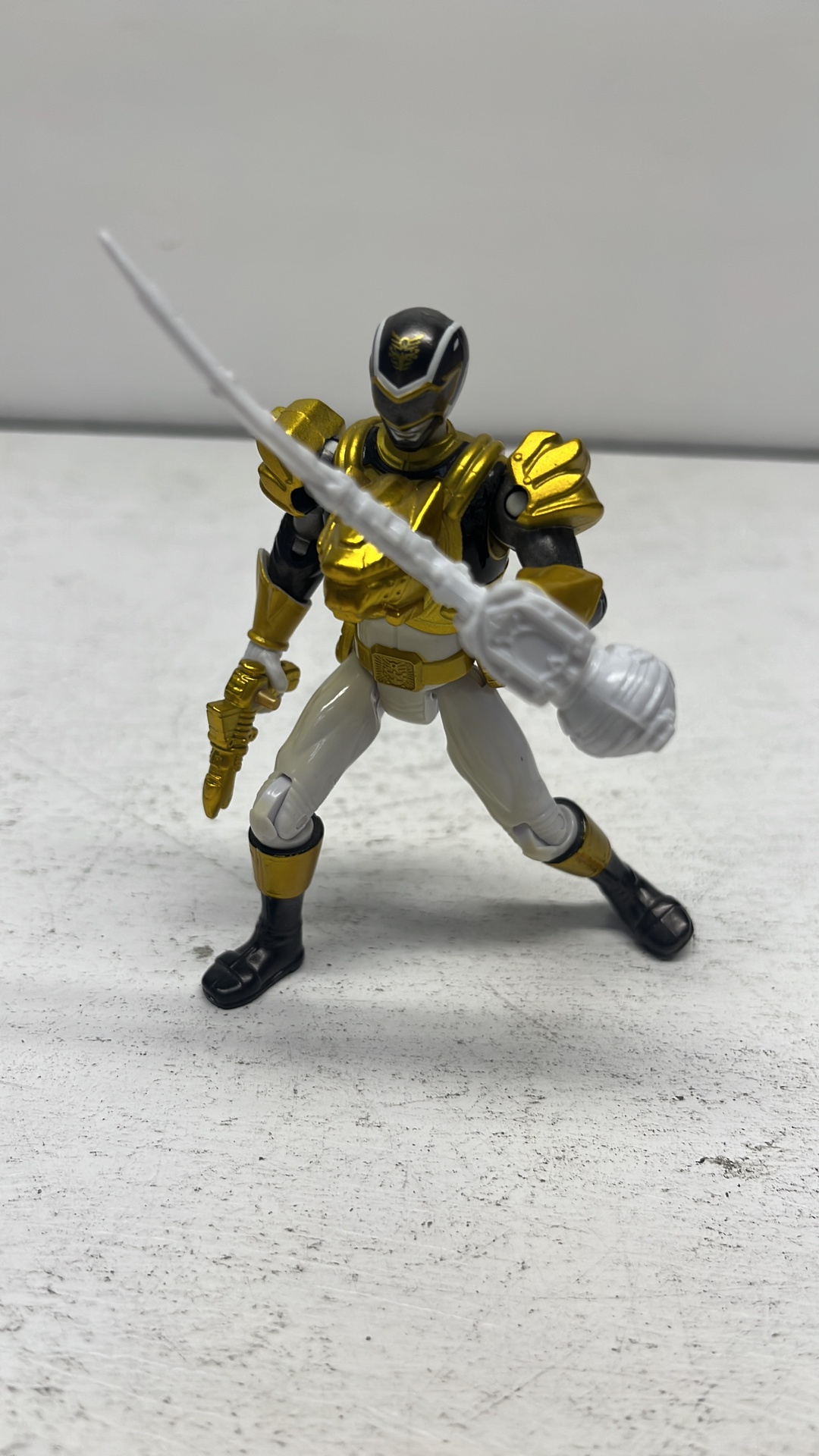 Bandai Power Rangers Megaforce Ultra Metalic Force Black Ranger Figure 2013 (used) view 6