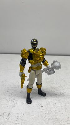 Bandai Power Rangers Megaforce Ultra Metalic Force Black Ranger Figure 2013 (used)