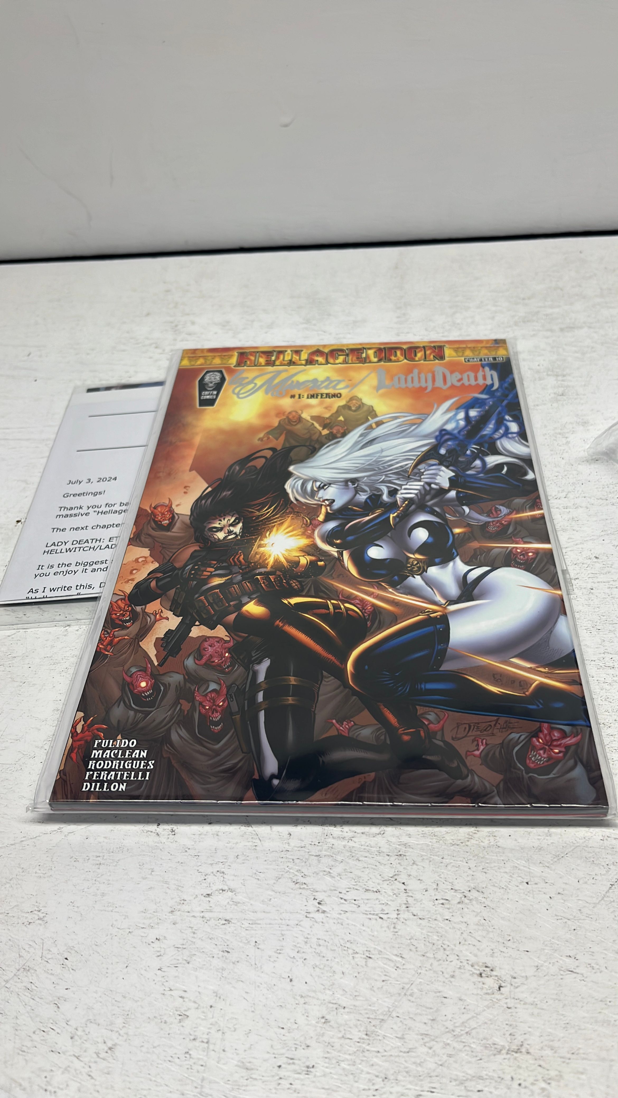 Coffin Comics Hellageddon Las Muerta/Lady Death #1: Inferno Comic view 2