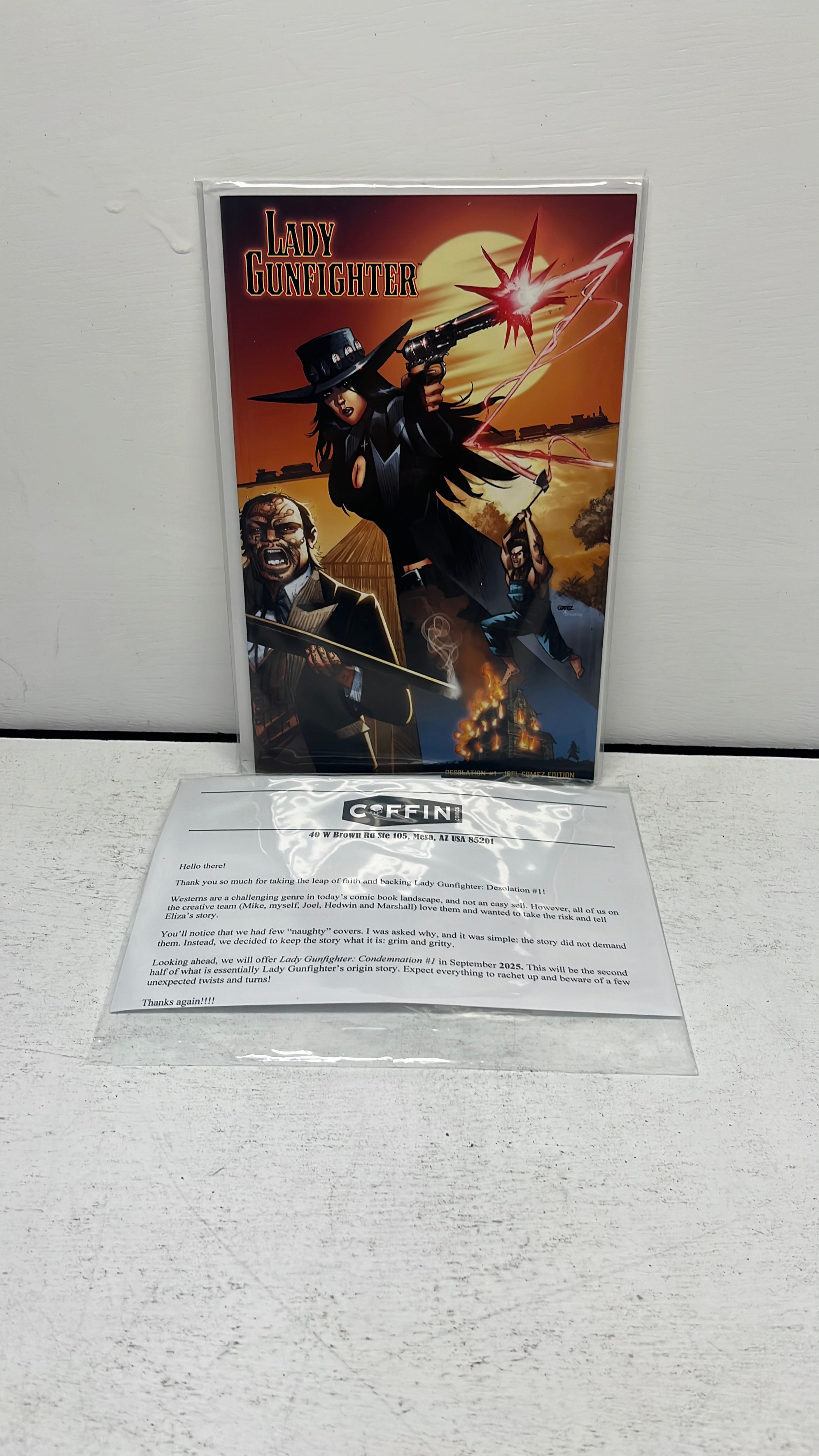 Coffin Comics Lady Gunfighter Desolation #1 Comic Book view 2