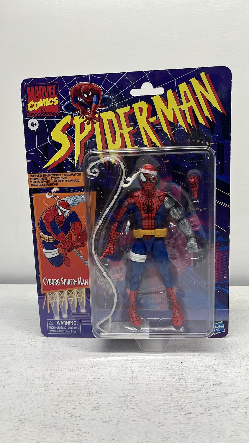 Hasbro Marvel Legends Spider-Man Retro Cyborg Spider-Man Figure 2020