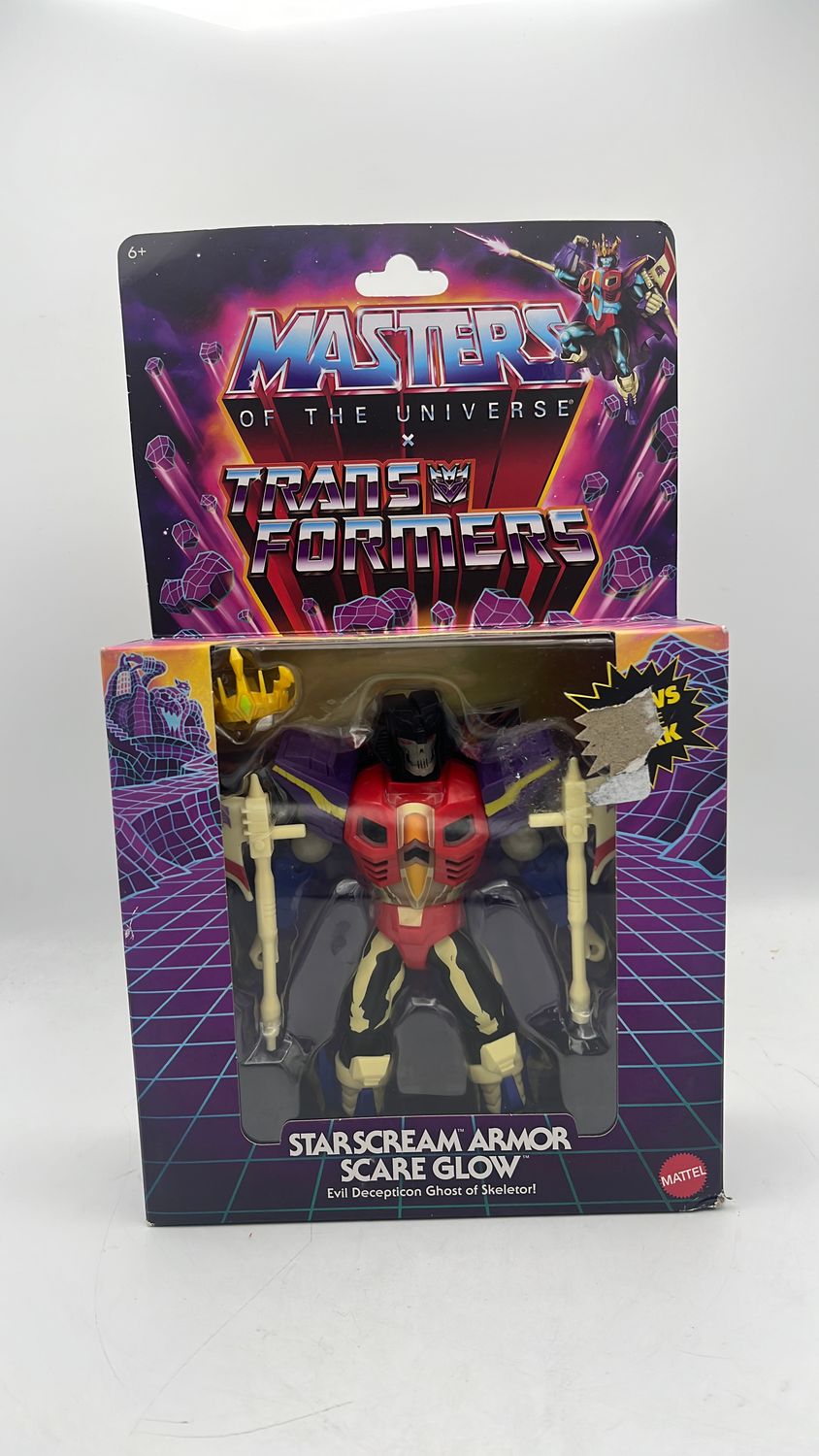 Mattel Masters Of The Universe x Transformers Starscream Armor Scare Glow Figure 2025