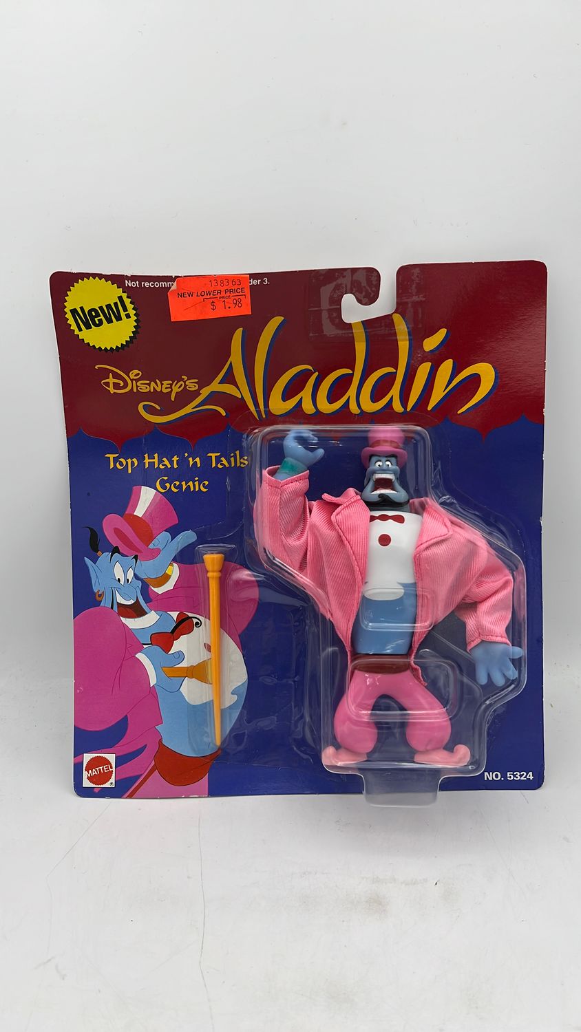 Mattel Aladdin Top Hat n’ Tails Genie Figure 1994