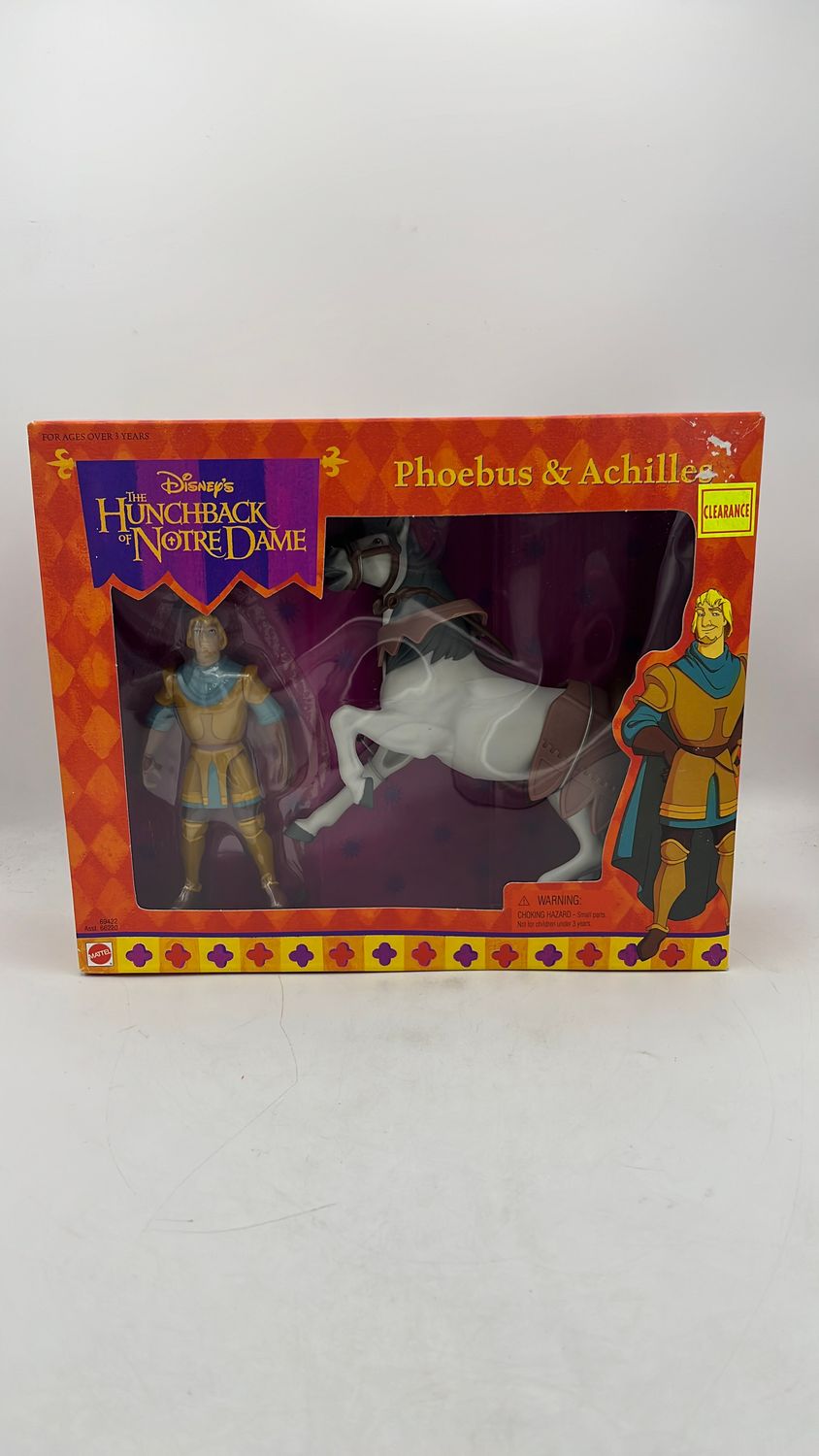 Mattel The Hunchback Of Notre Dame Phoebus &amp; Achilles Figures 1996